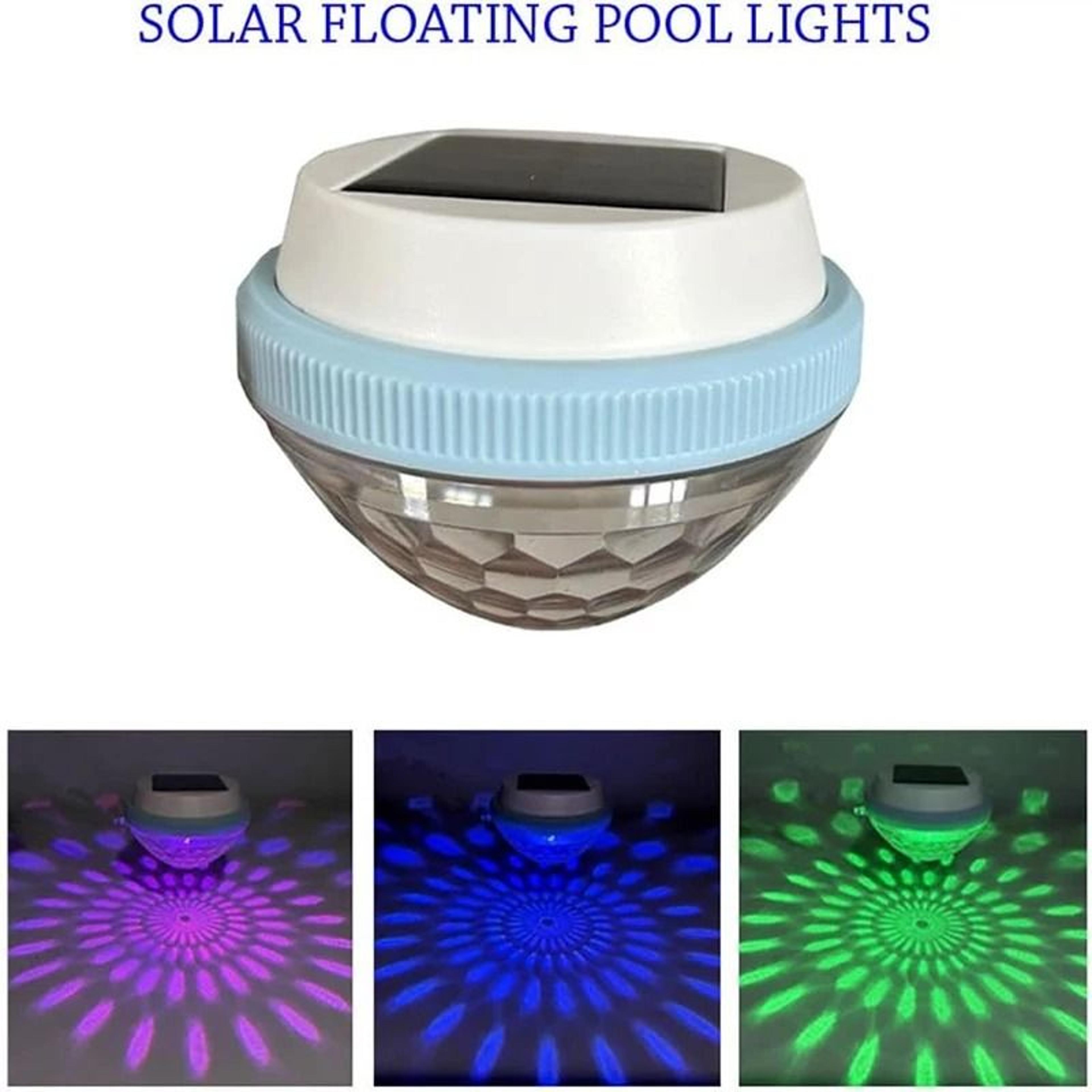 floating solar pool light and rgb underwater pond decoration