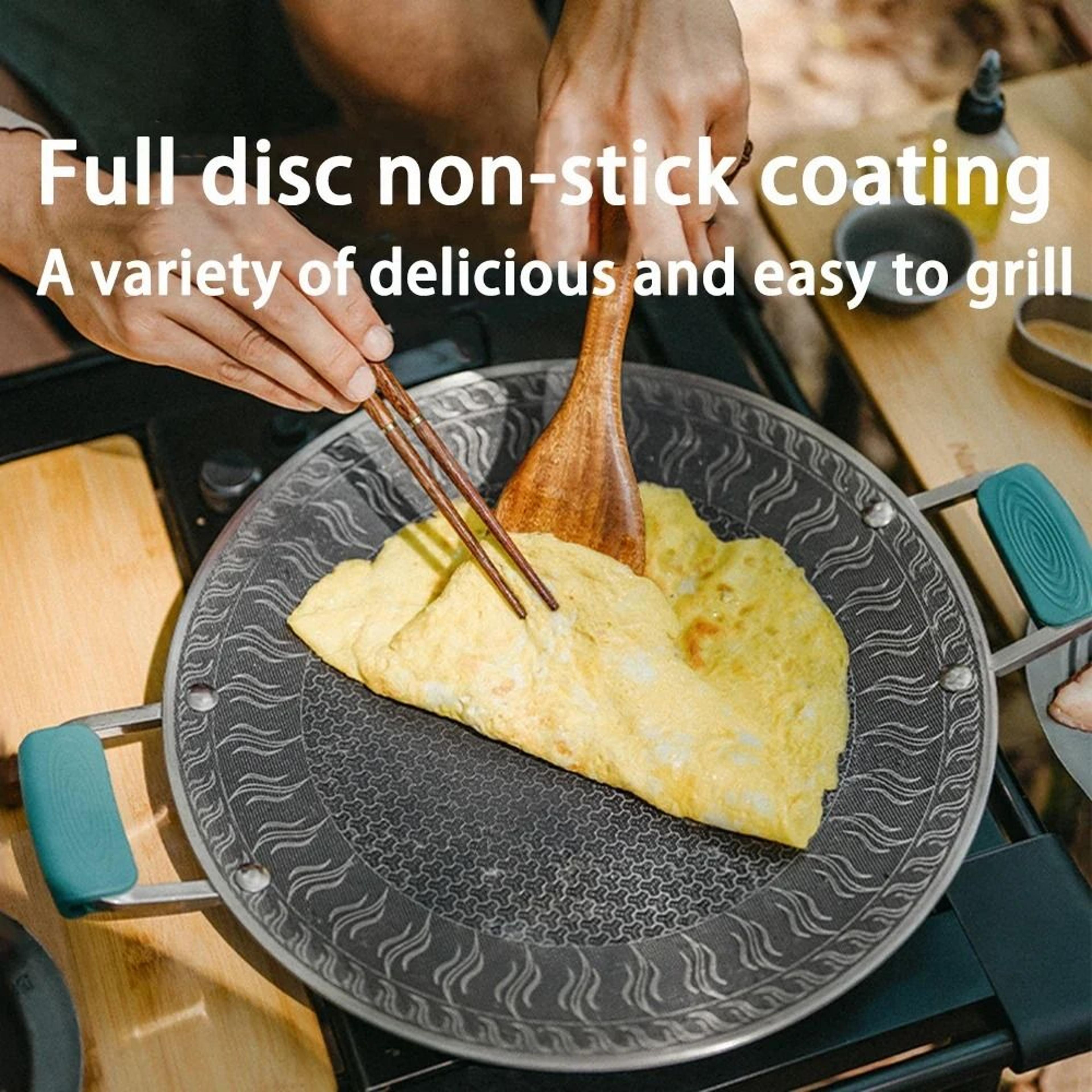 honeycomb carved 316 stainless steel grill pan