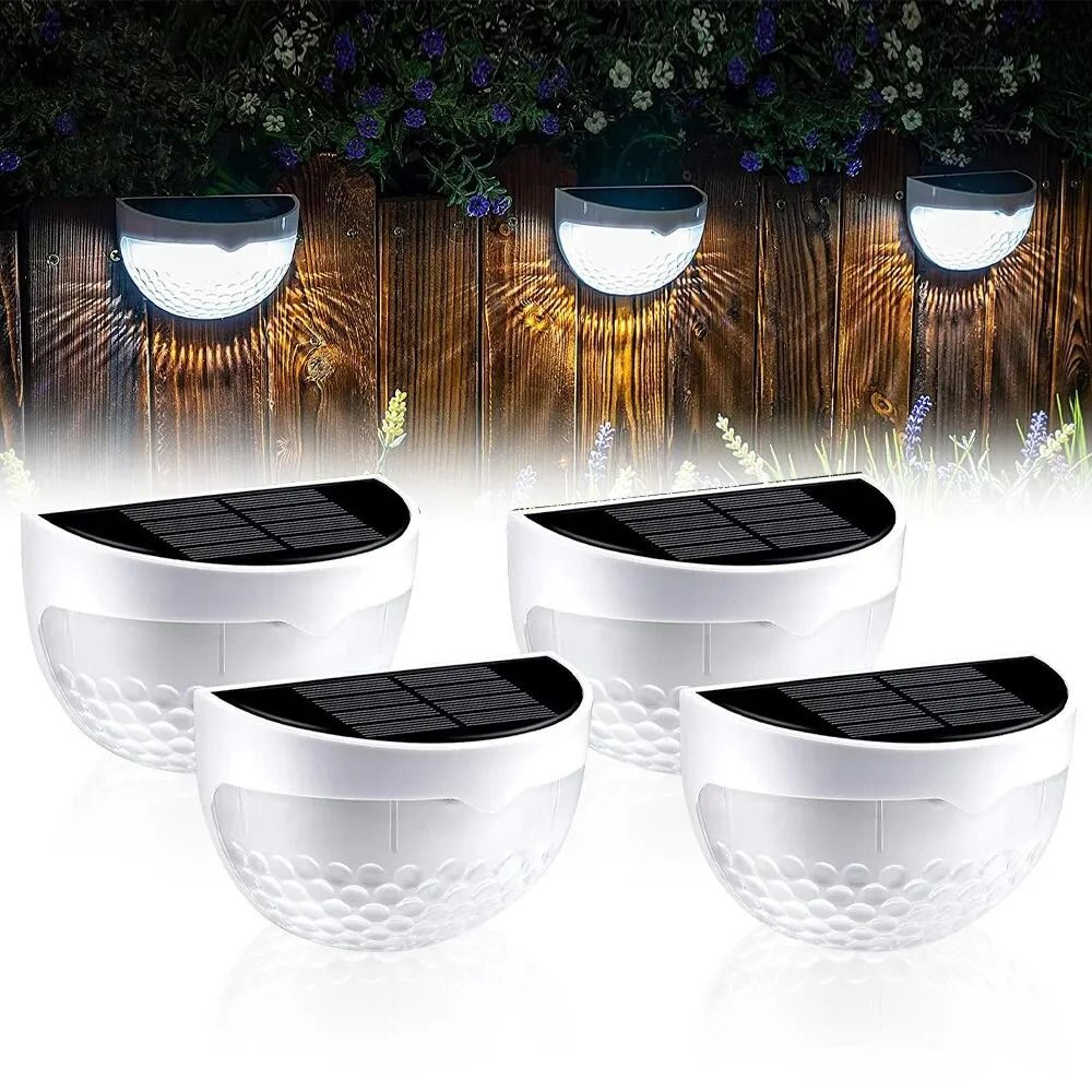 solar led corrugated fence and wall lights