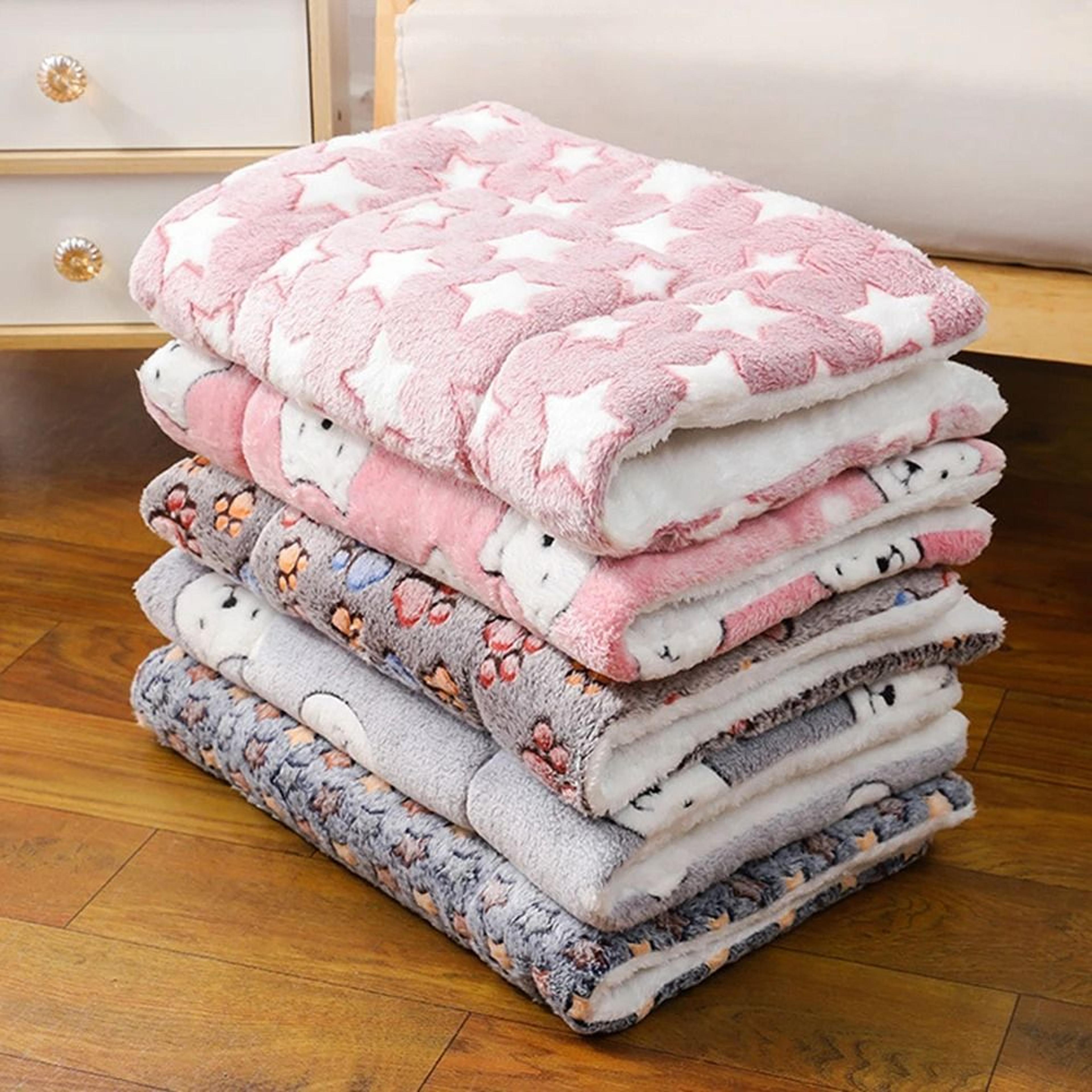 double-sided plush pet mat – ultra-soft winter cushion for cats & dogs