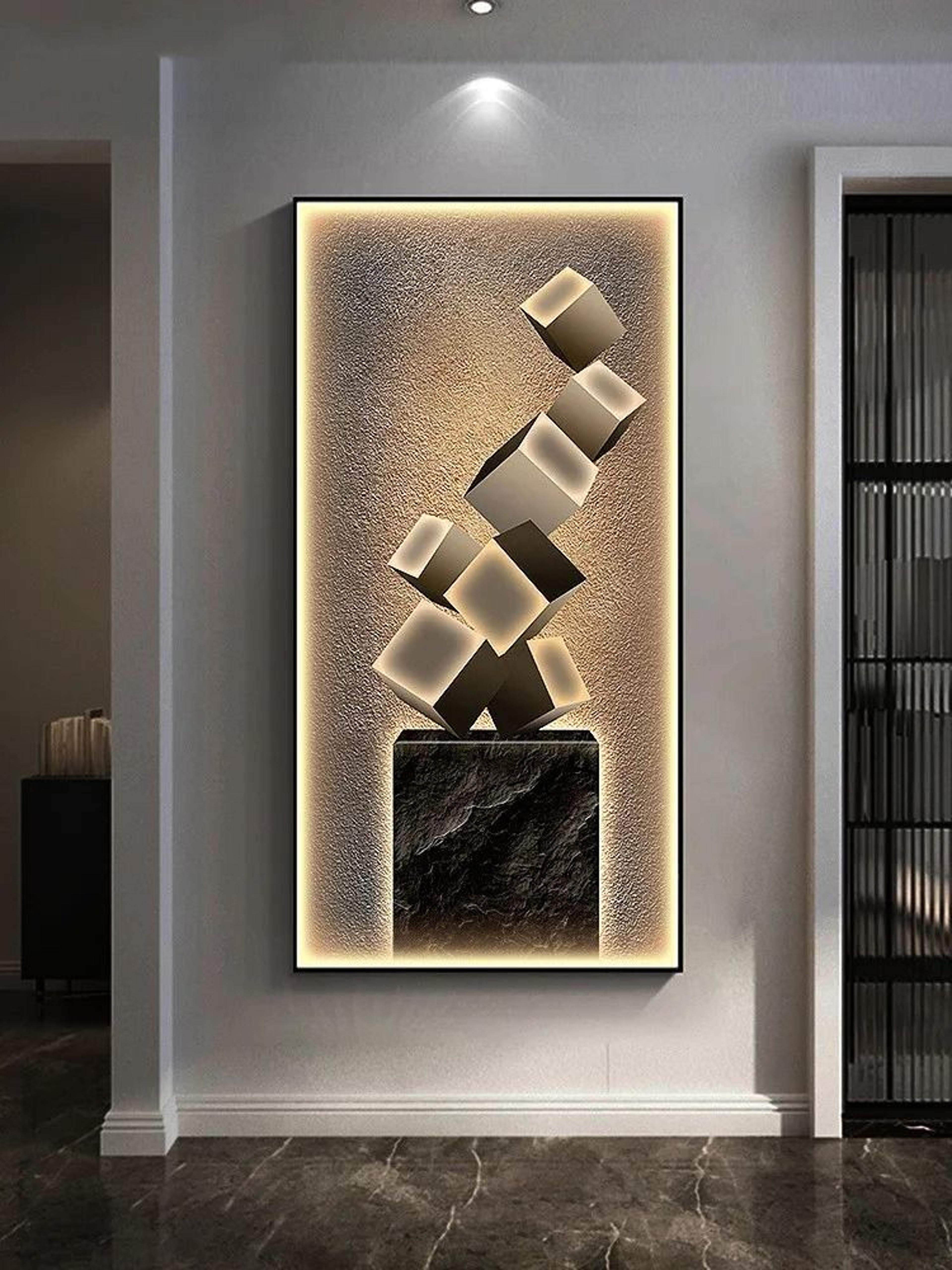 modern creative mural wall lamp – artistic led decoration for living room & staircase
