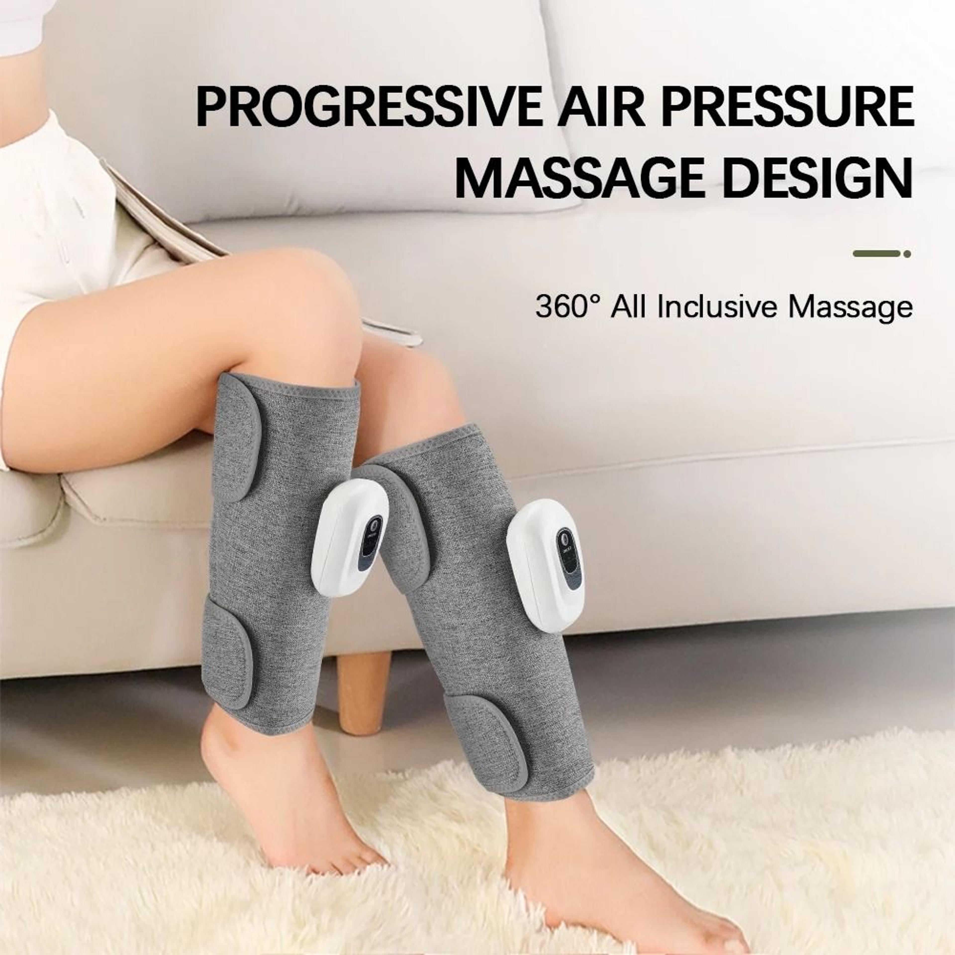 electric 360° air pressure calf massager – wireless leg compression therapy
