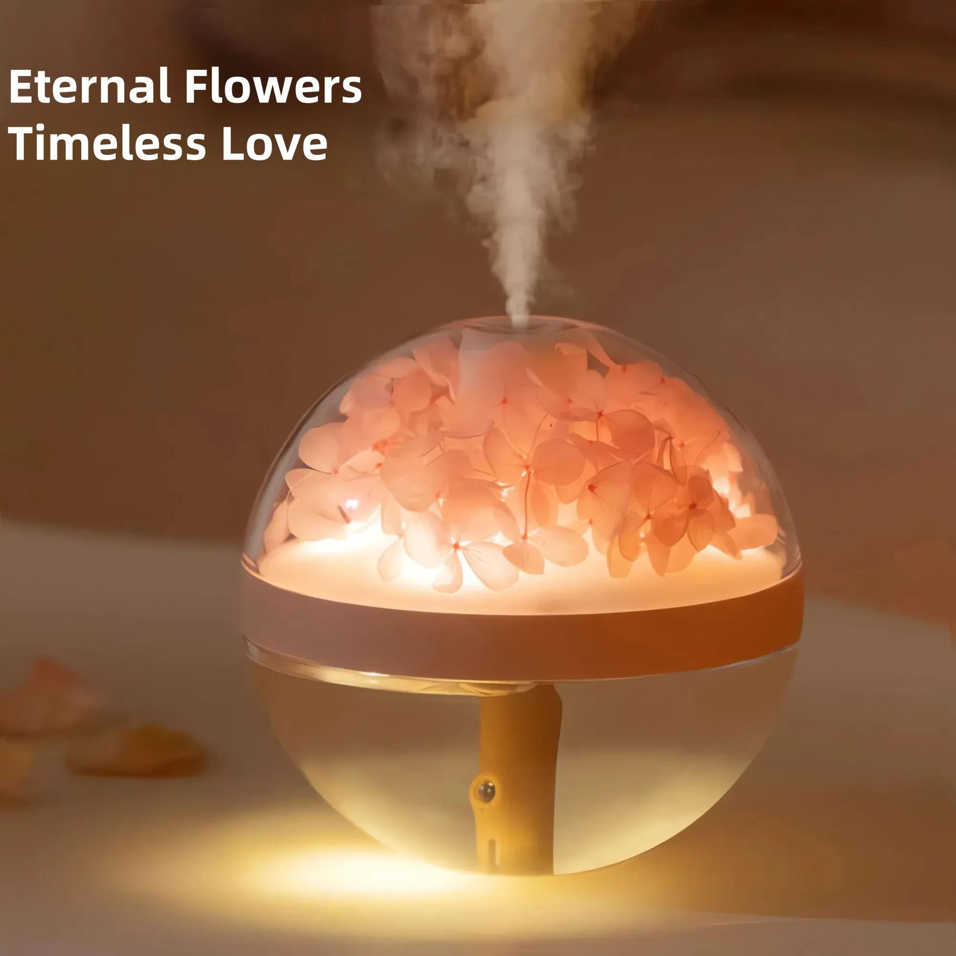 eternal flower artistic humidifier and atmosphere light