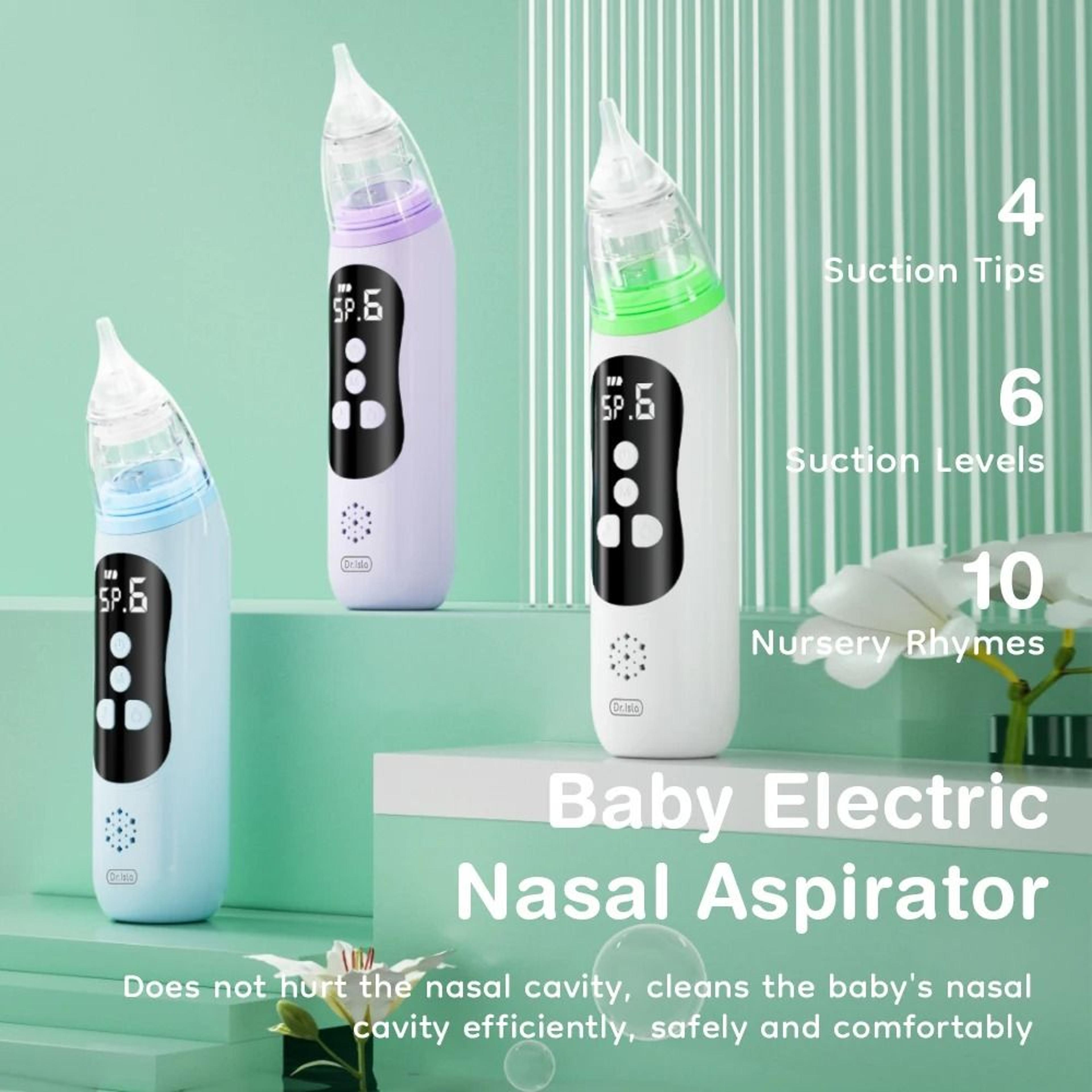 baby electric nasal aspirator and nose suction device