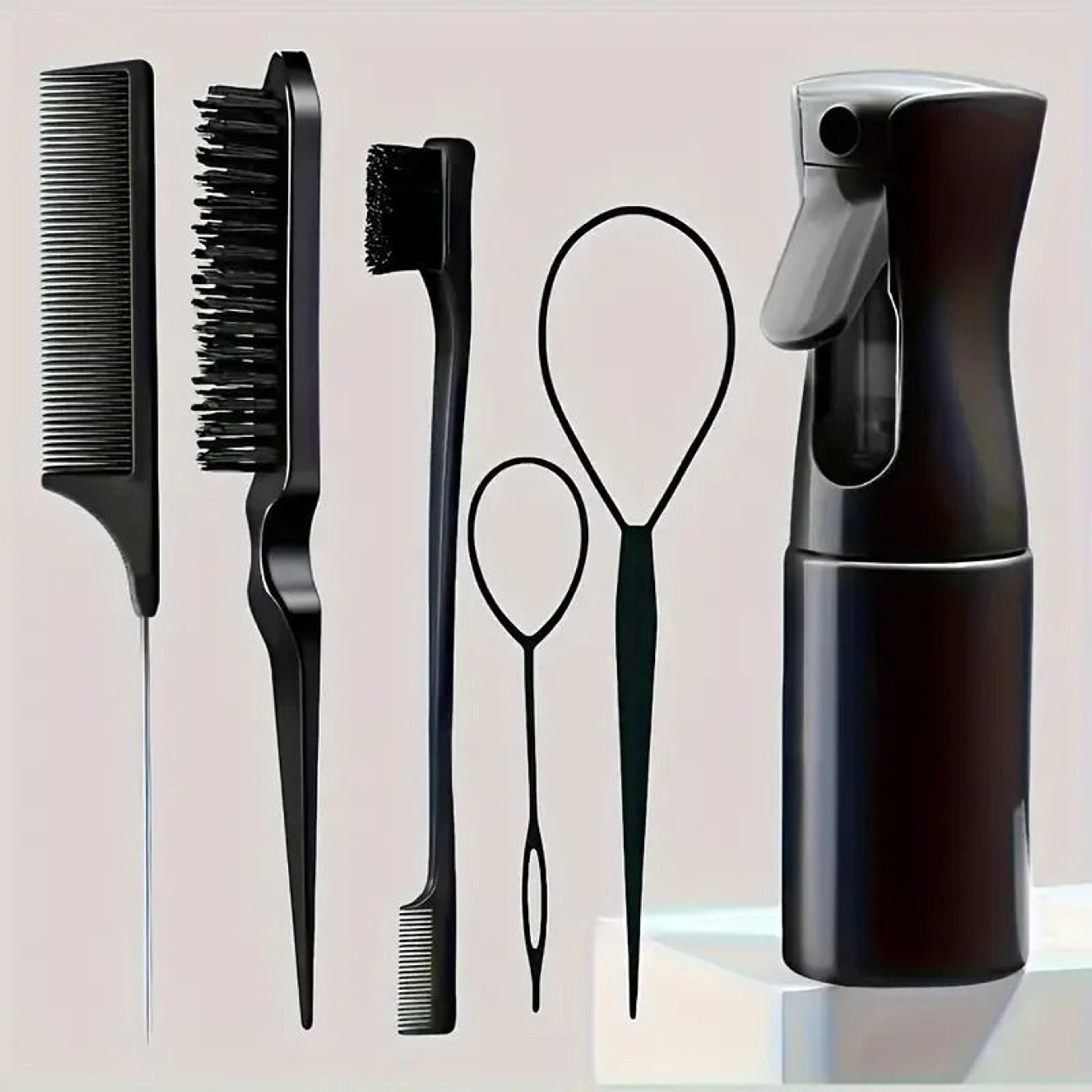 professional 6-piece hair styling and braiding set