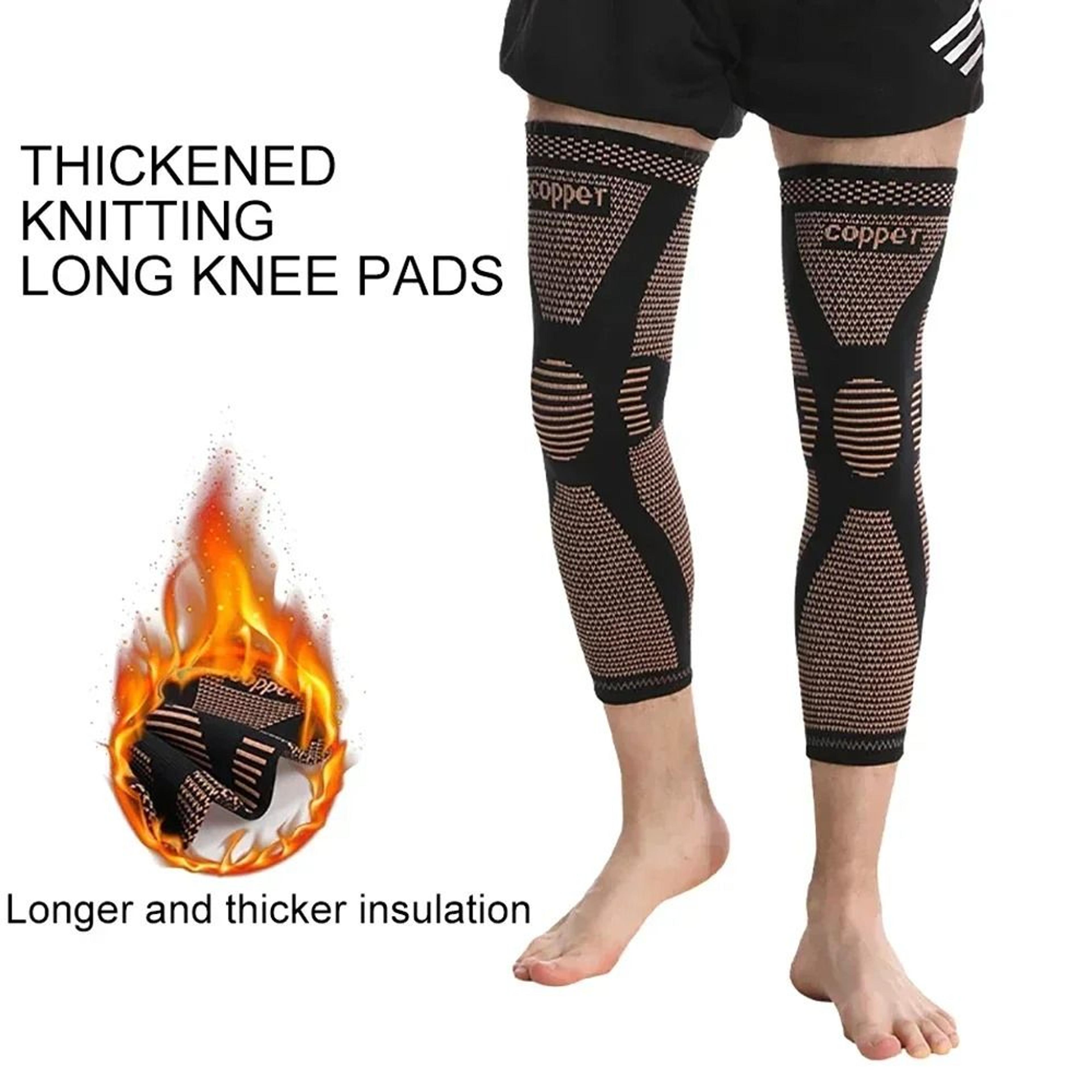 professional copper-infused full leg compression sleeves