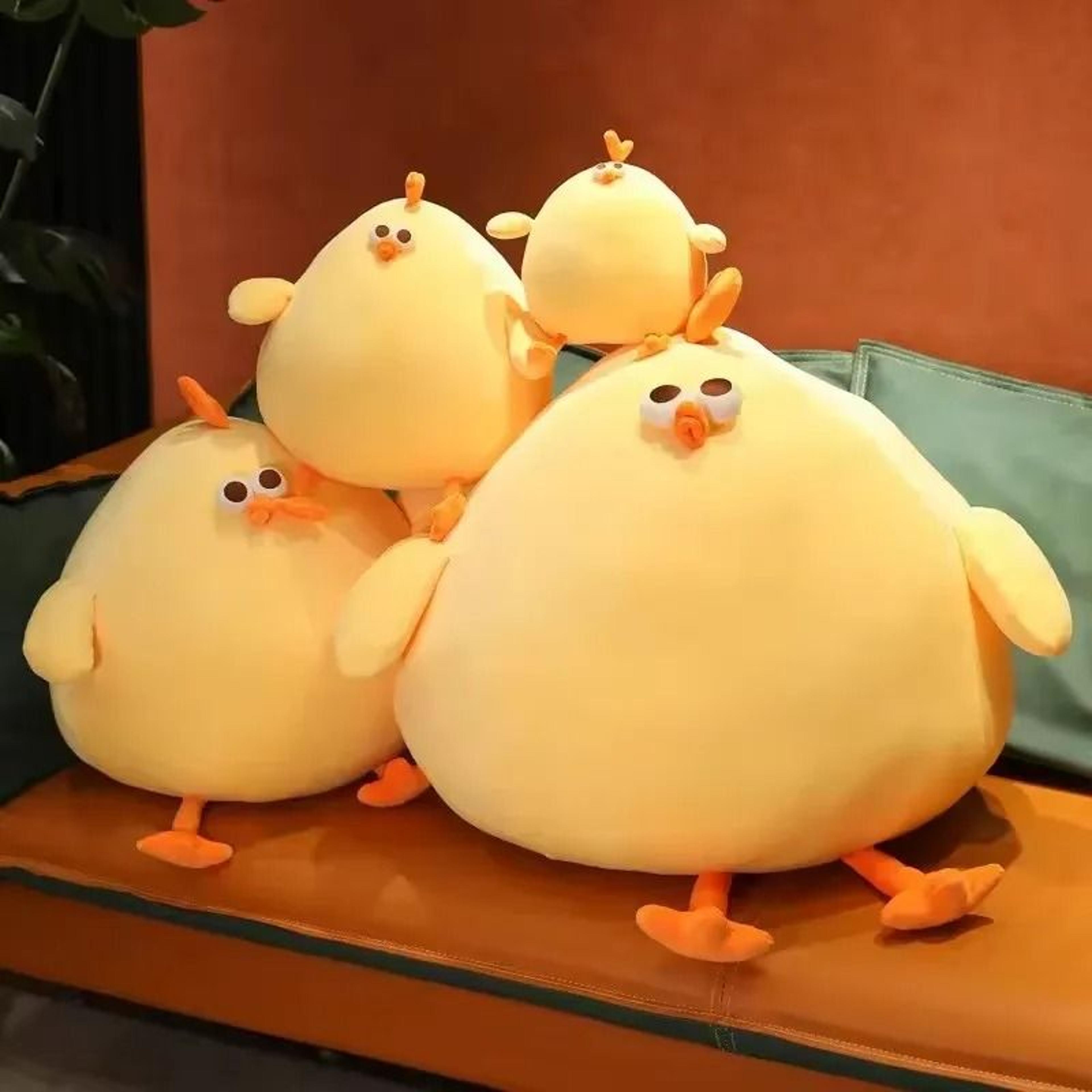 funny fat chicken plush pillow – soft simulation cute stuffed animal toy