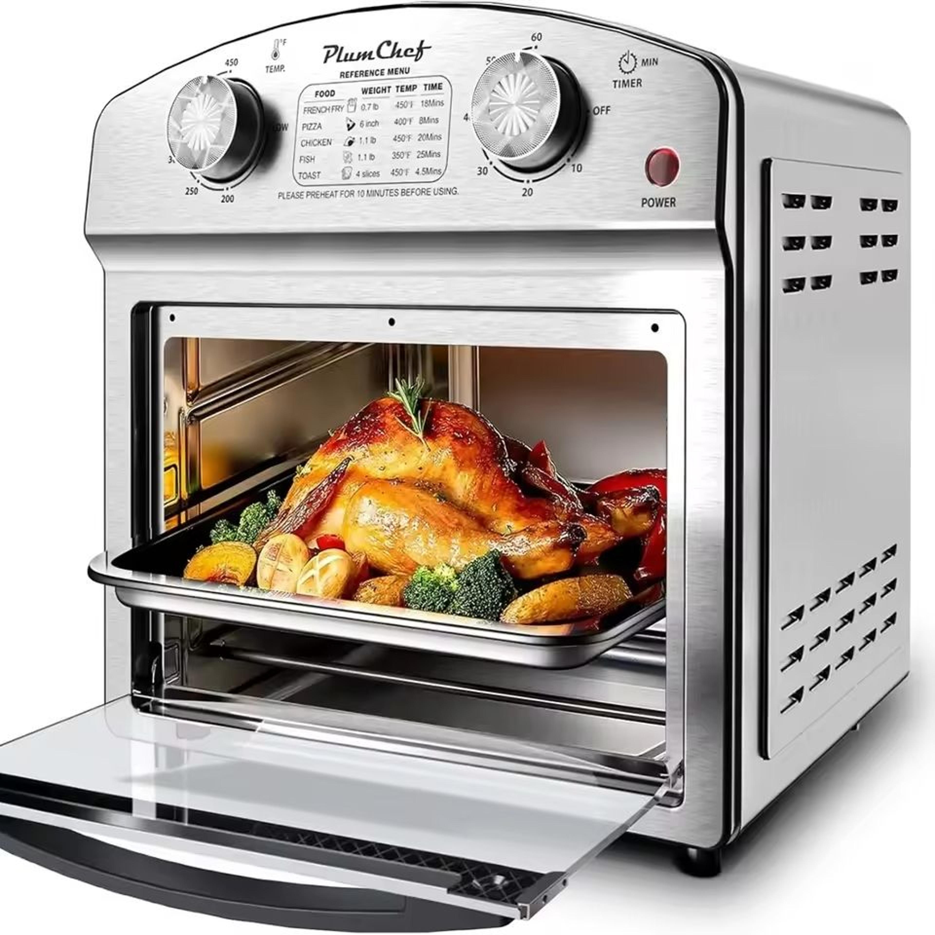 13qt multifunctional air fryer convection oven – large capacity digital toaster oven