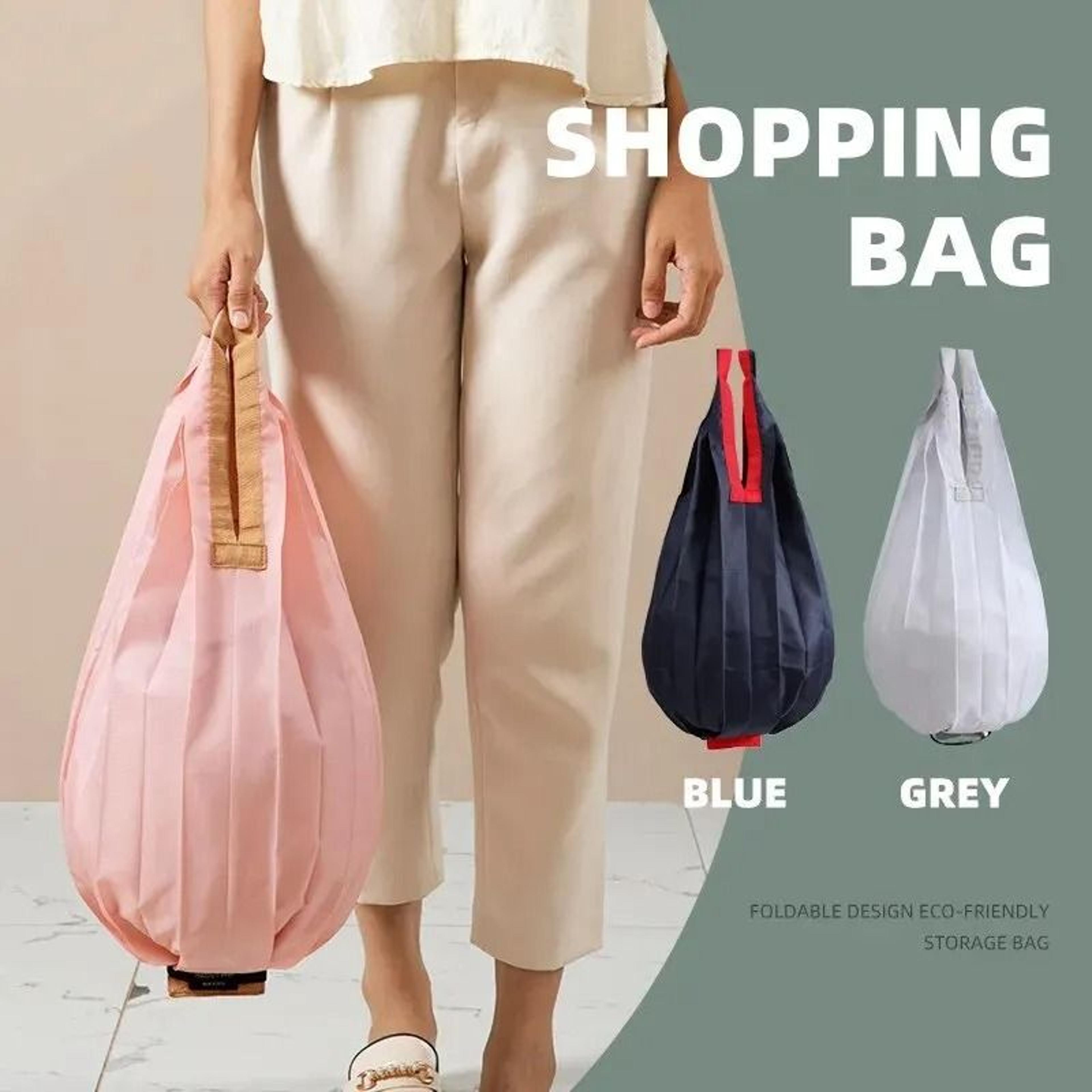 folding eco-friendly shopping bag – ultra-lightweight large capacity tote