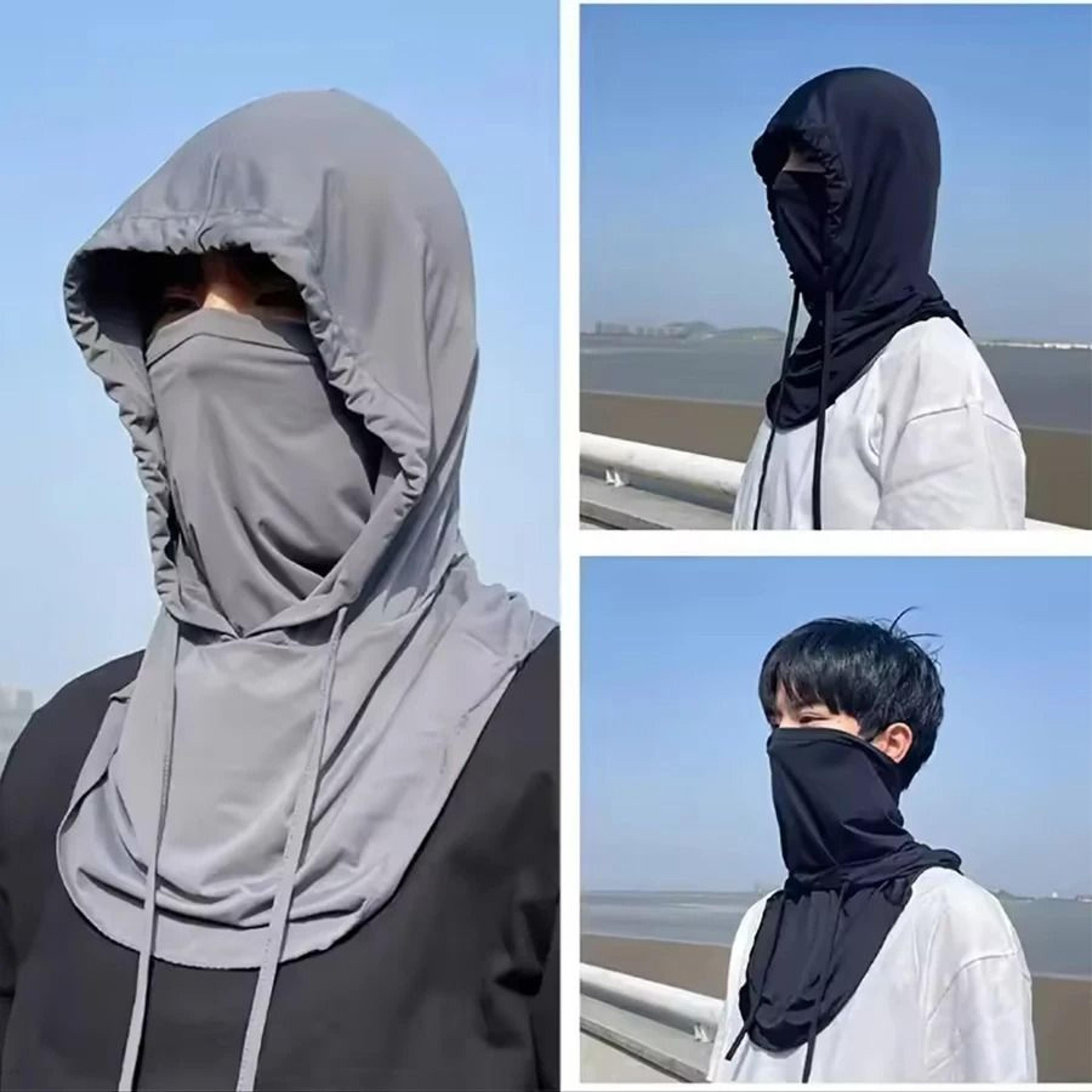 360° lightweight cooling sun hood – full protection shroud & face mask