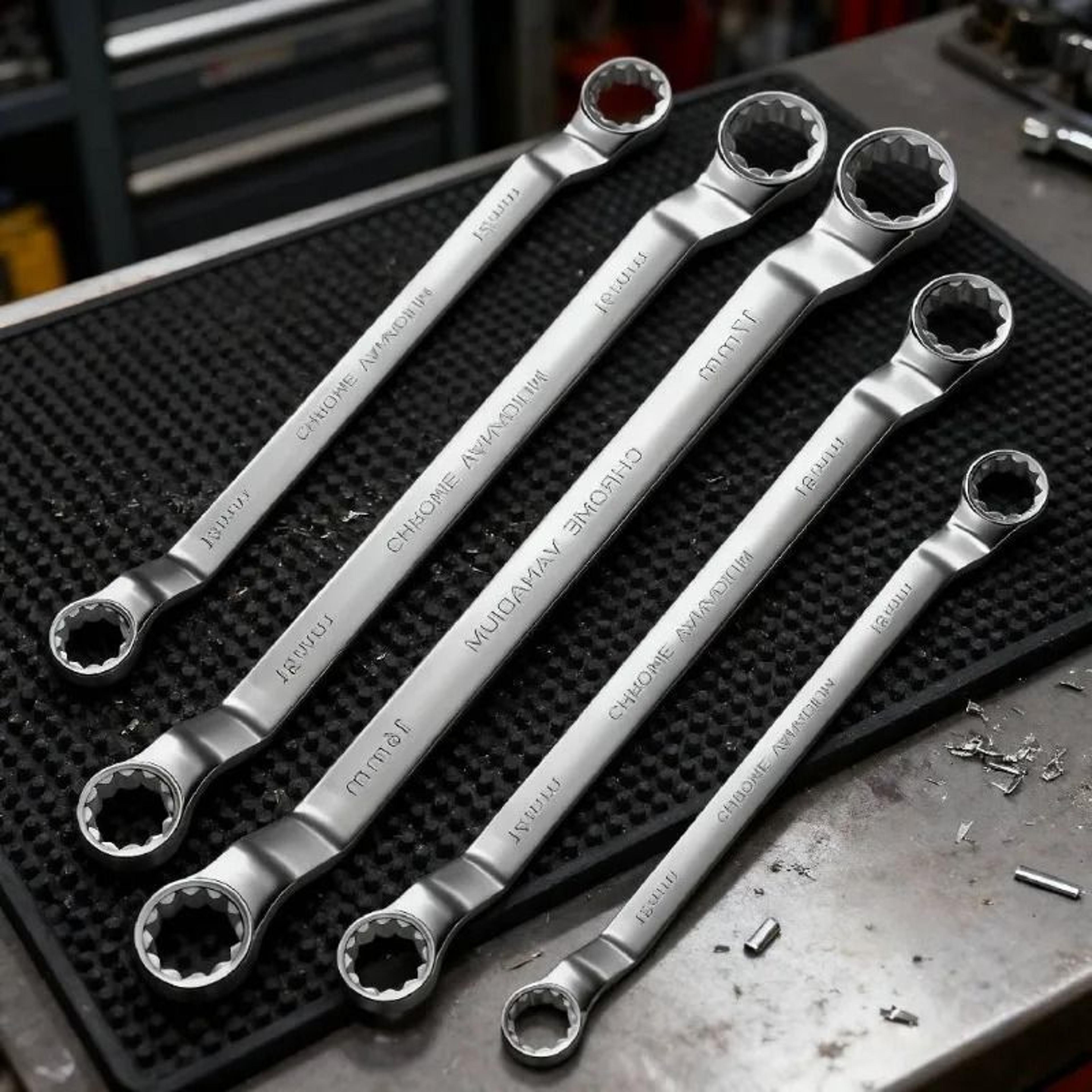 polished double-head plum wrench
