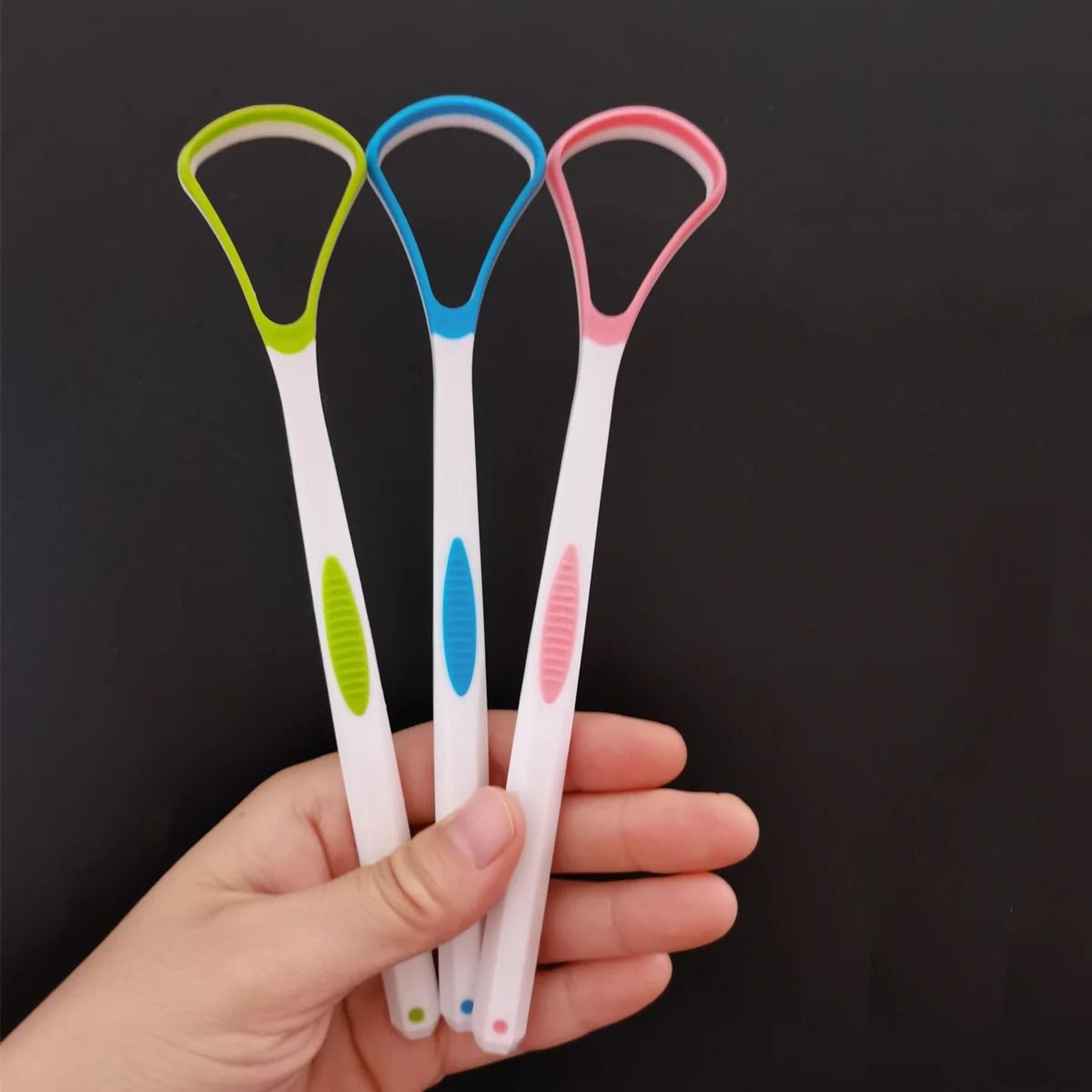 premium soft silicone tongue scraper for fresh breath & oral health