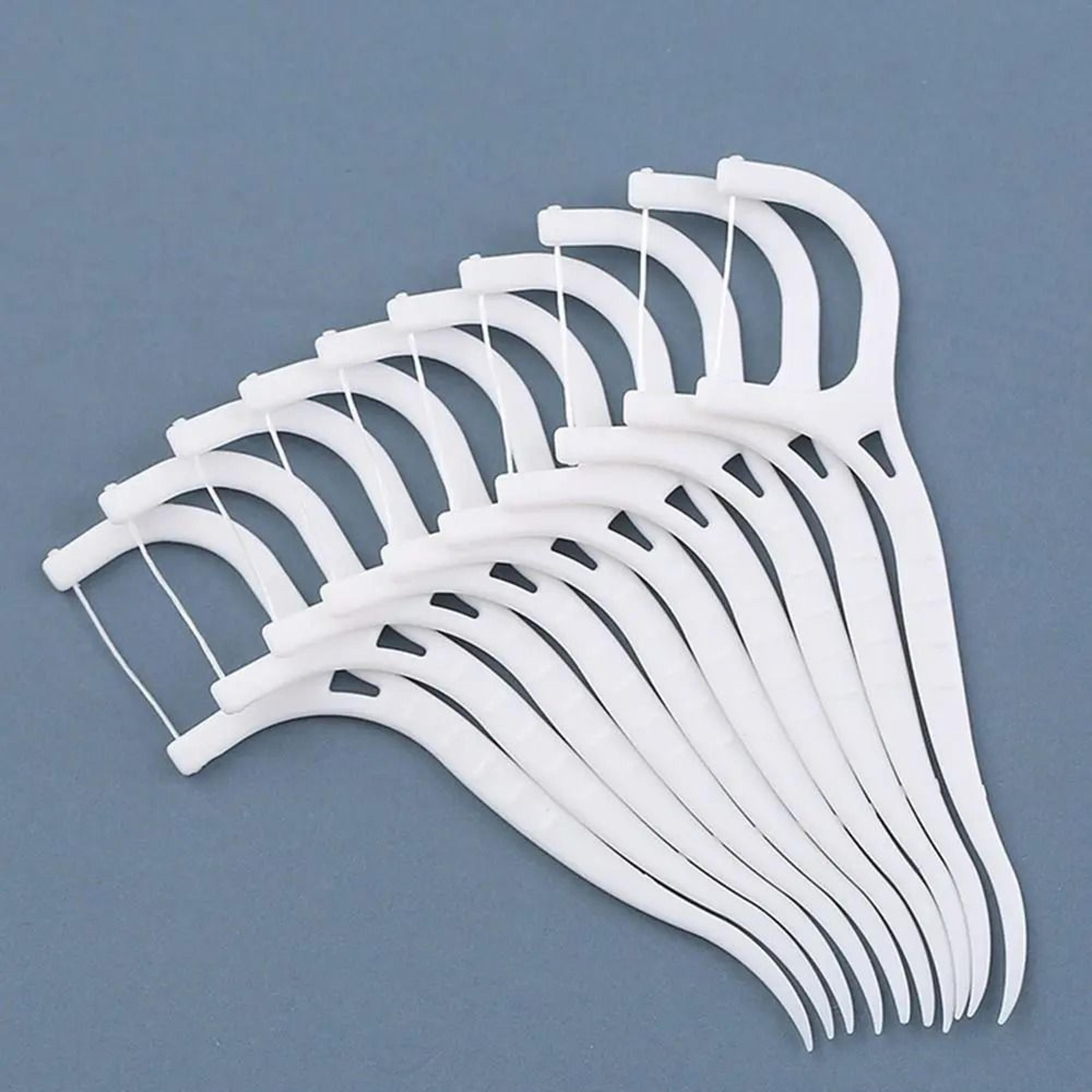 professional ultra-fine flat dental floss picks | 50/100 pcs bulk hygiene set