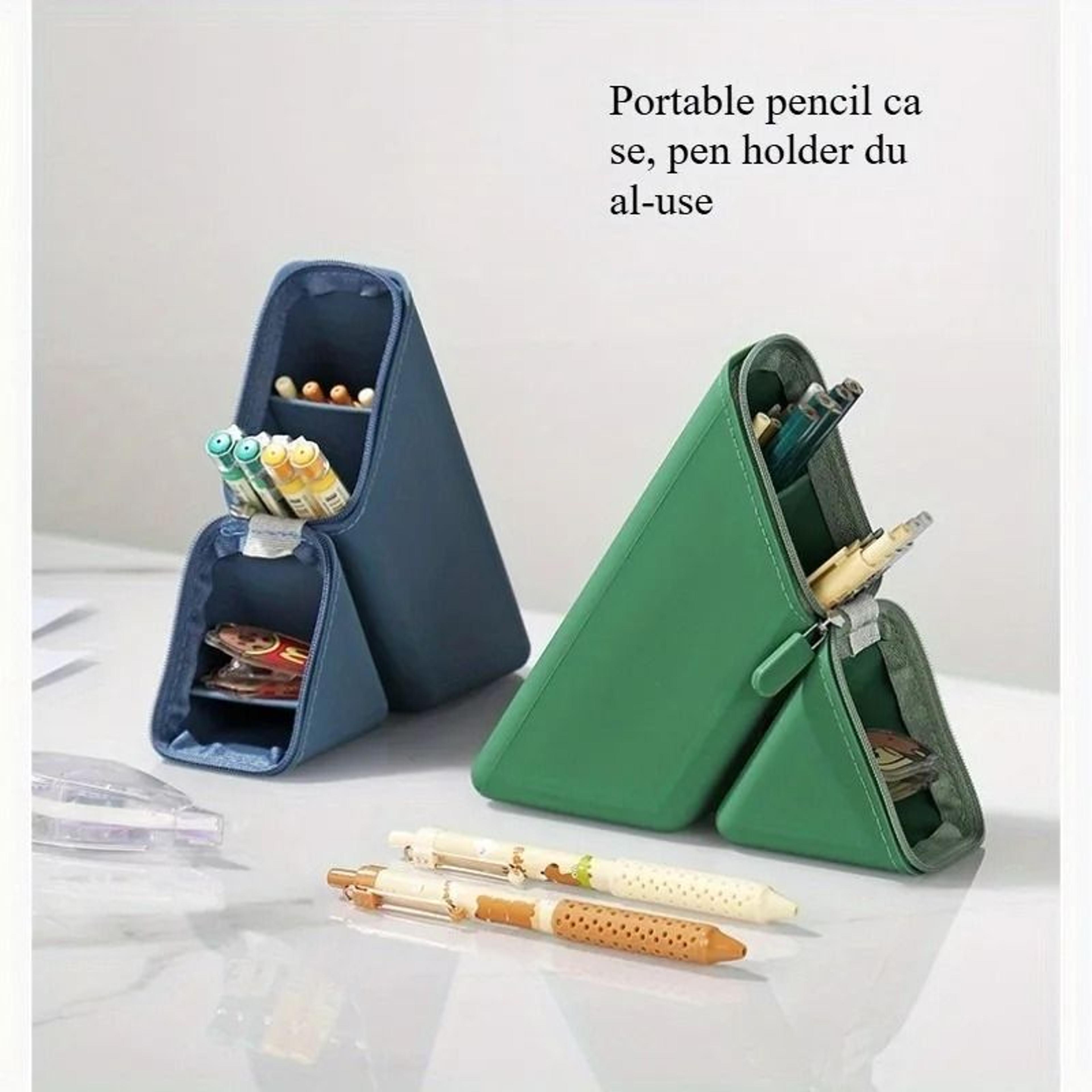 expandable foldable silicone pen holder | large capacity desk & office organizer