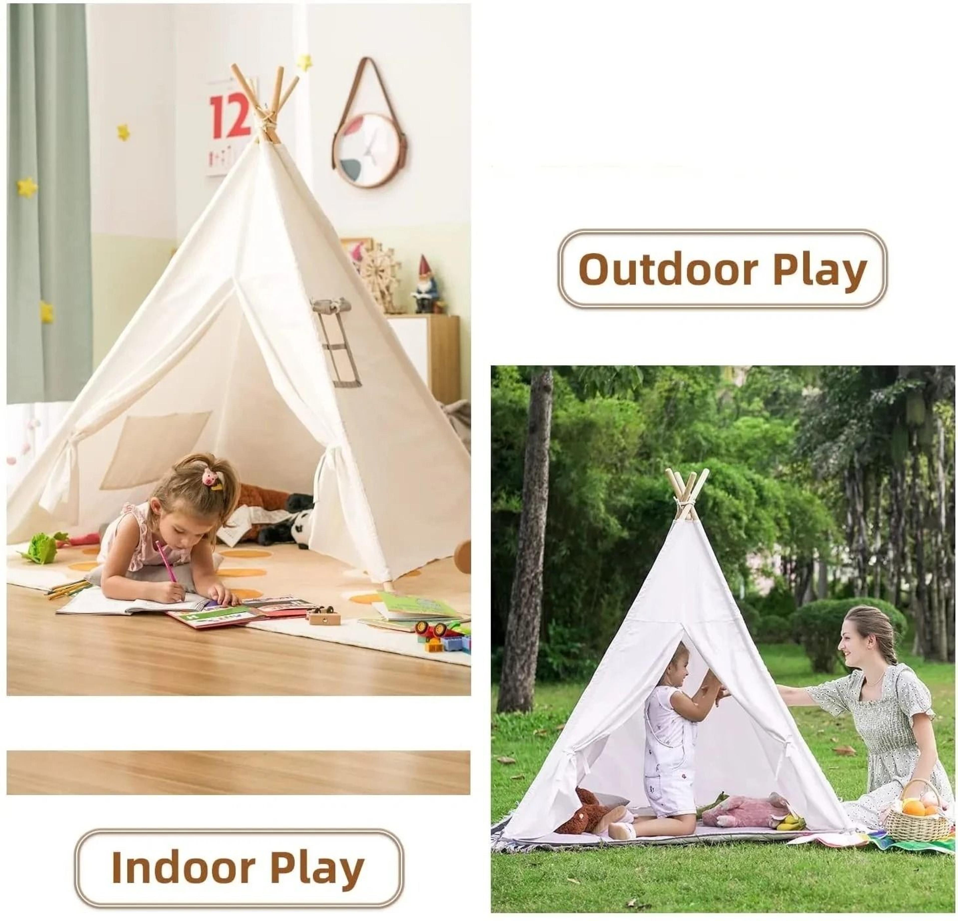 portable kids teepee tent | childrens play house & wigwam room decor