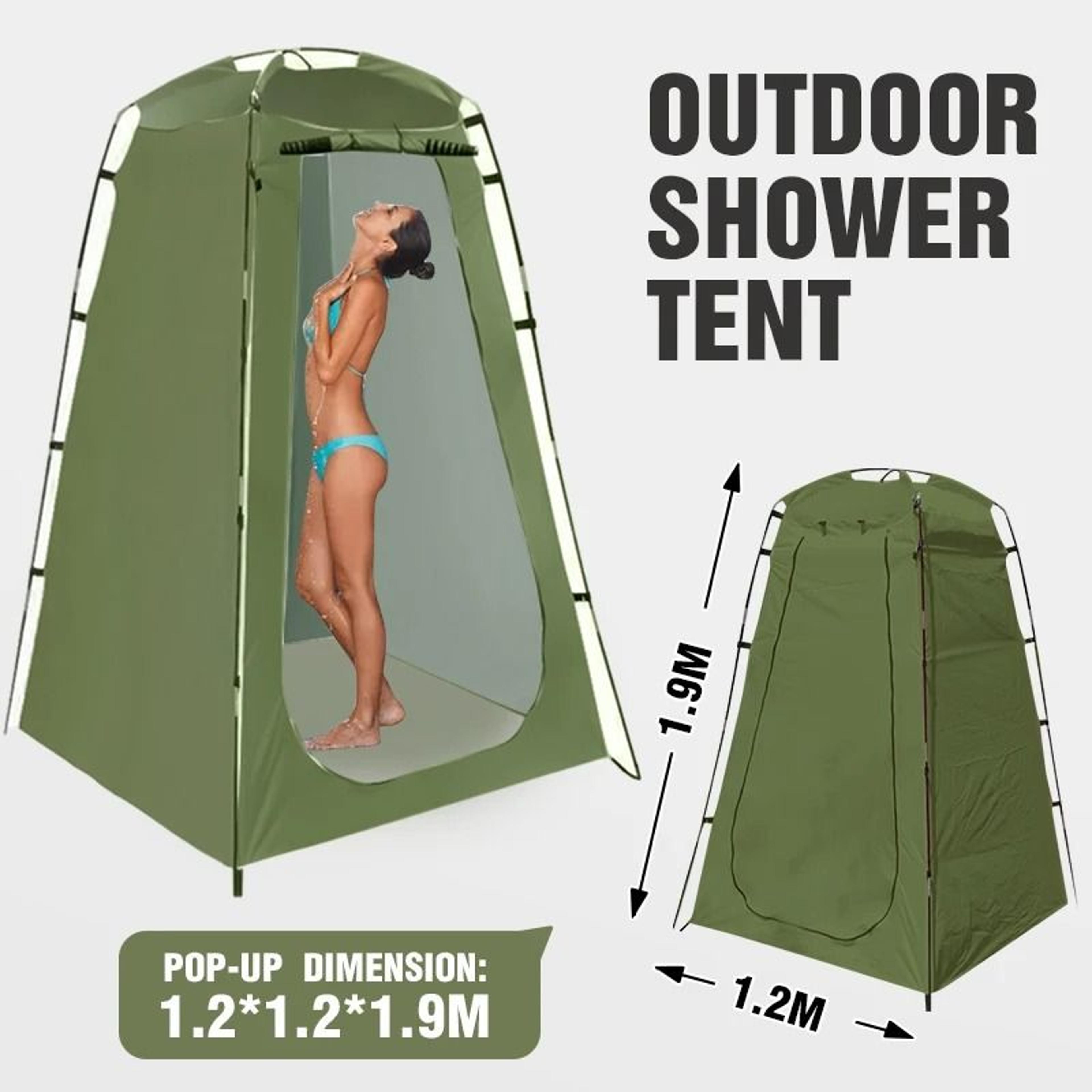 portable privacy shower tent | outdoor waterproof changing room & shelter