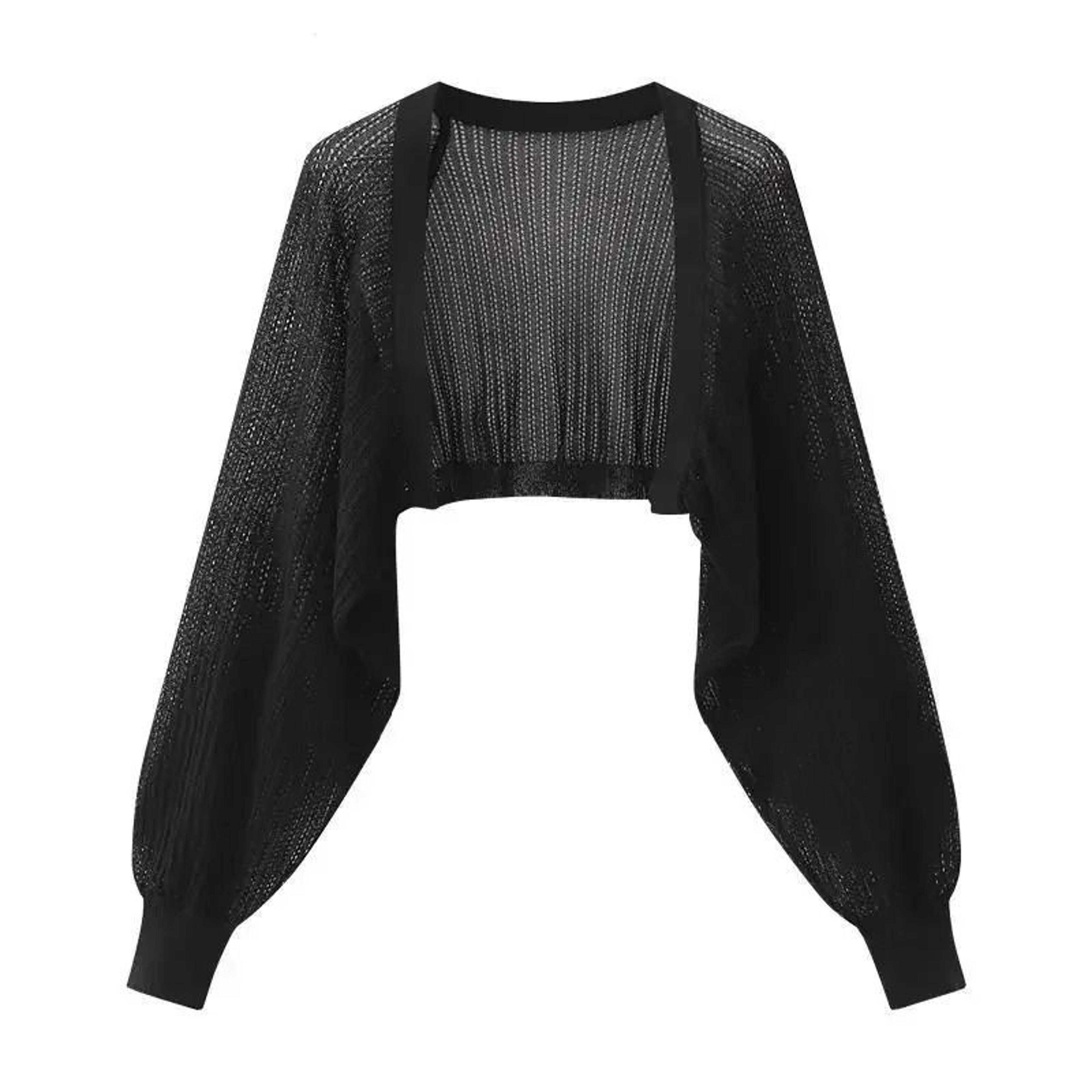 french ice silk knitted sun-proof cardigan | summer thin jacket & shawl