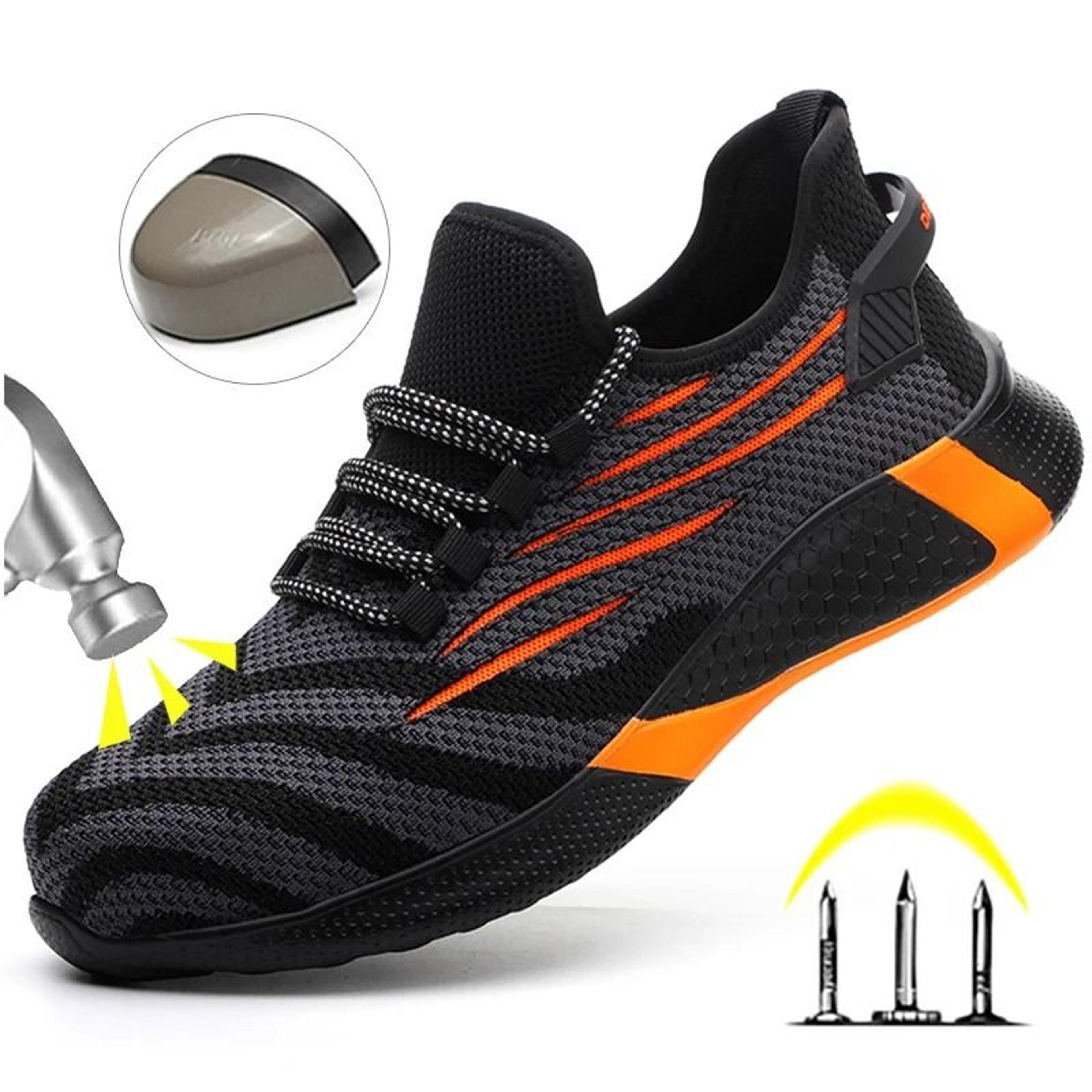 indestructible men's work safety shoes | anti-puncture & lightweight sneakers