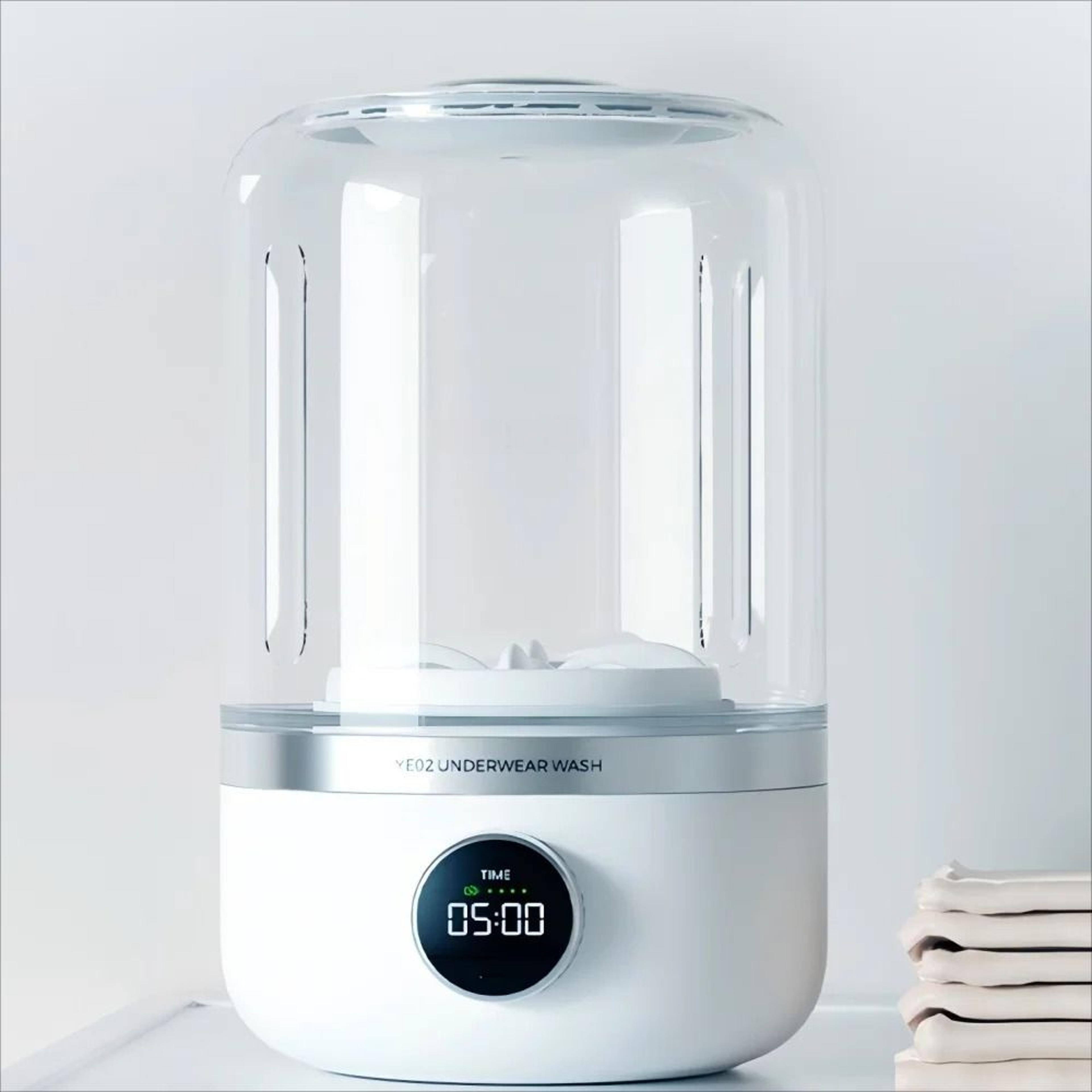 wireless mini portable washing machine | 1l underwear & socks laundry bucket