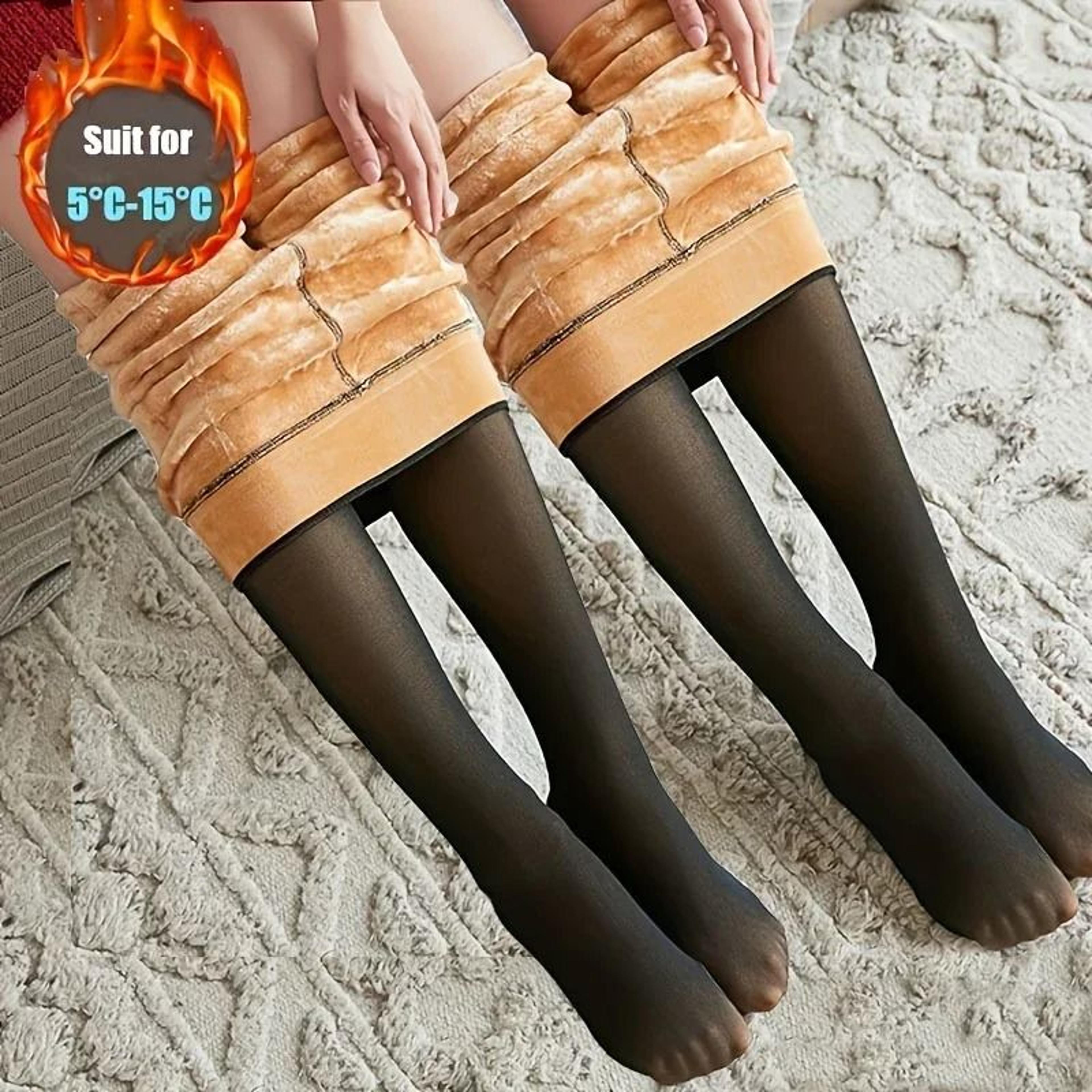 flawless translucent thick thermal tights