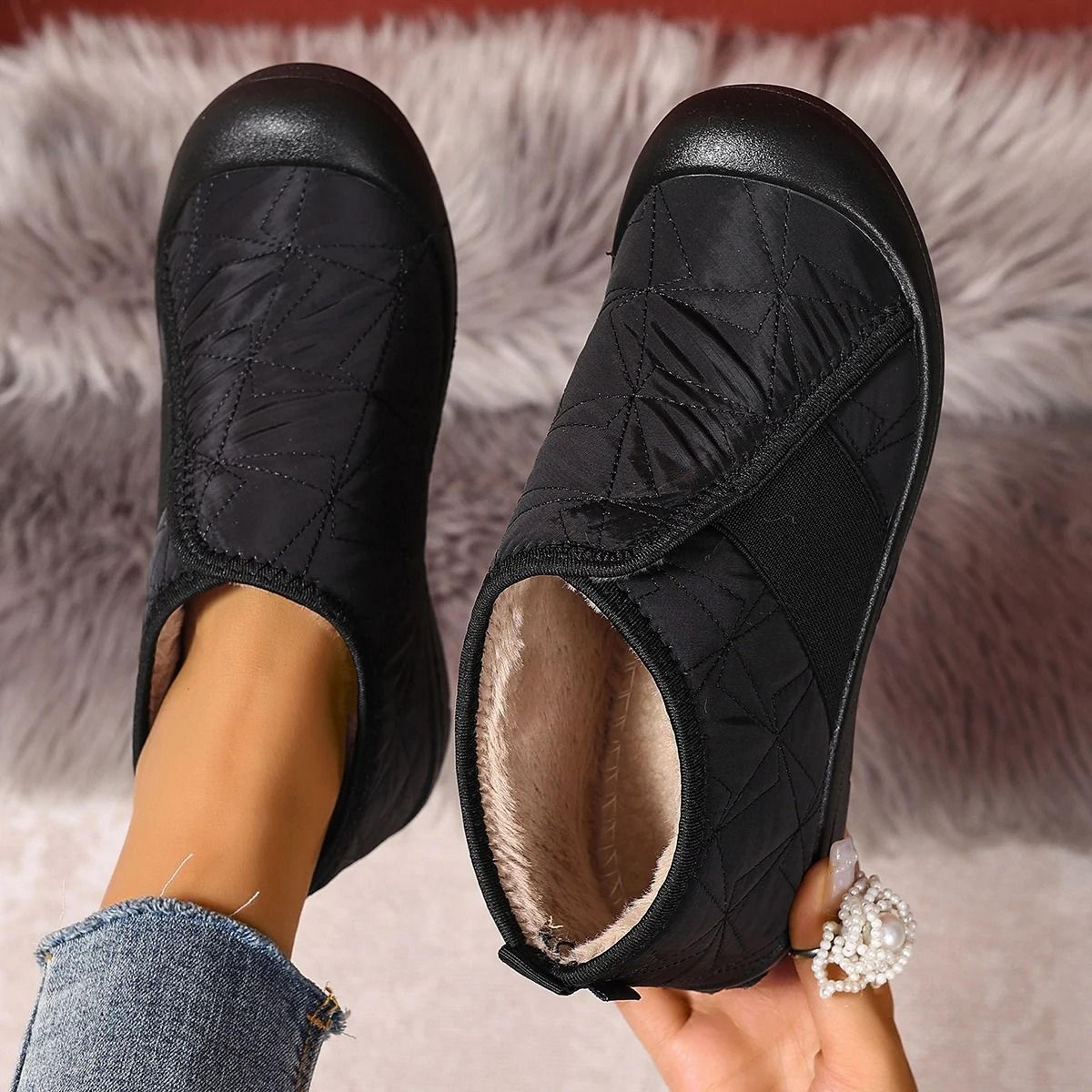plush thermal winter comfort boots