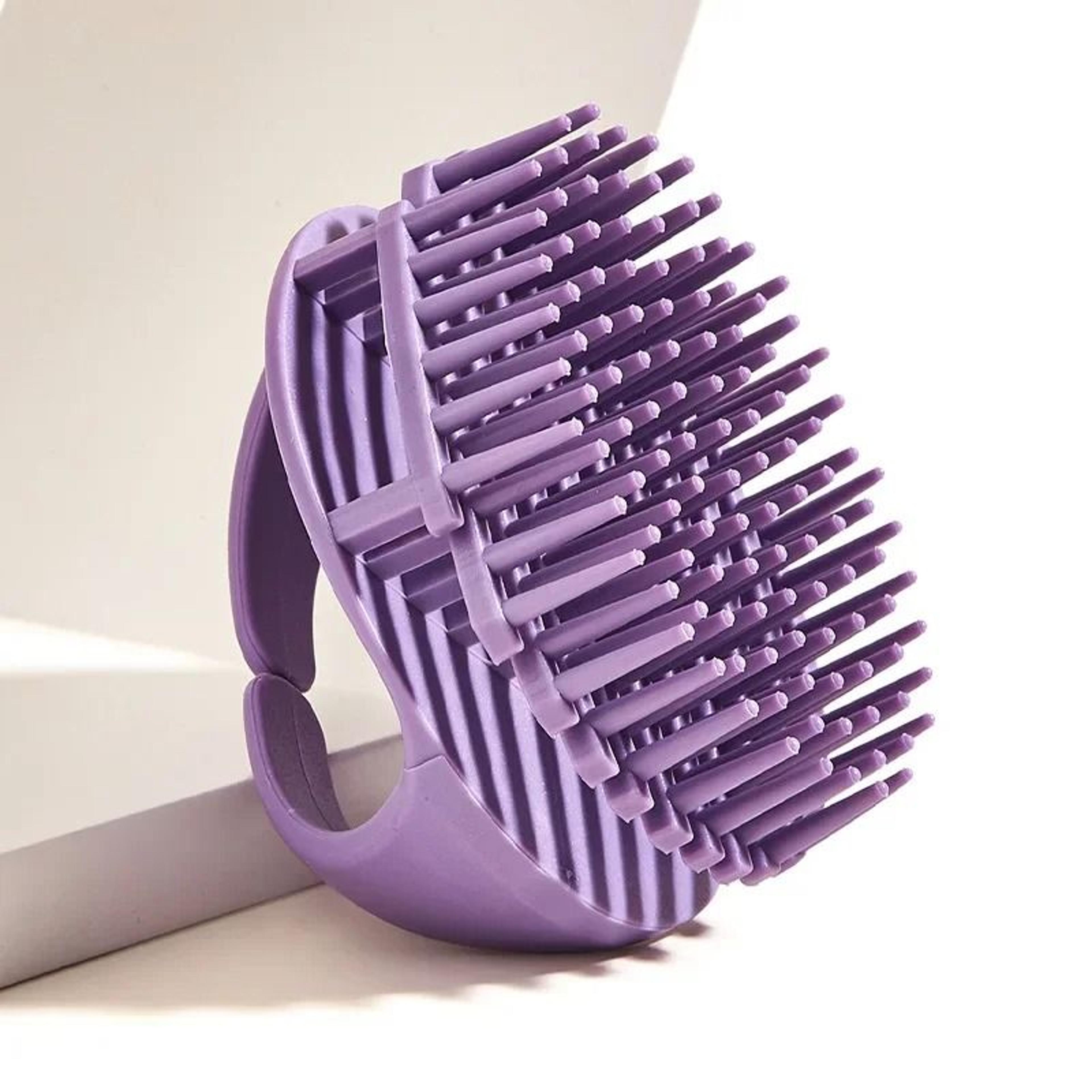 silicone shampoo & scalp massage brush