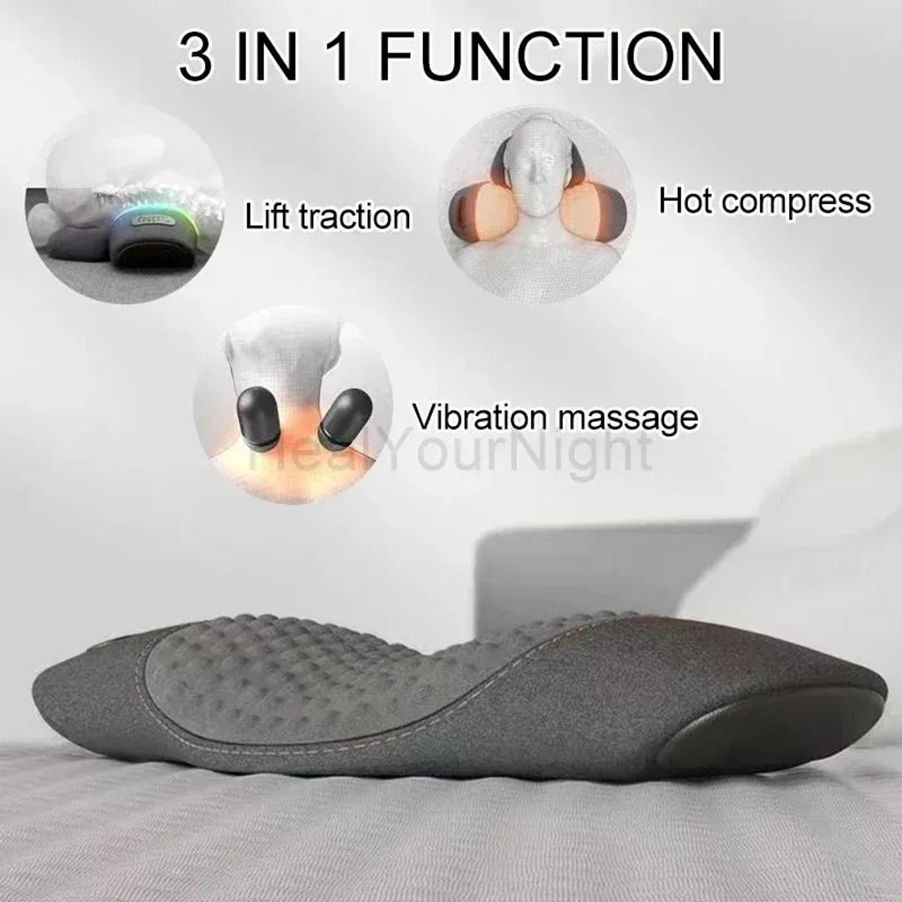 orthopedic lumbar support & electric massage system