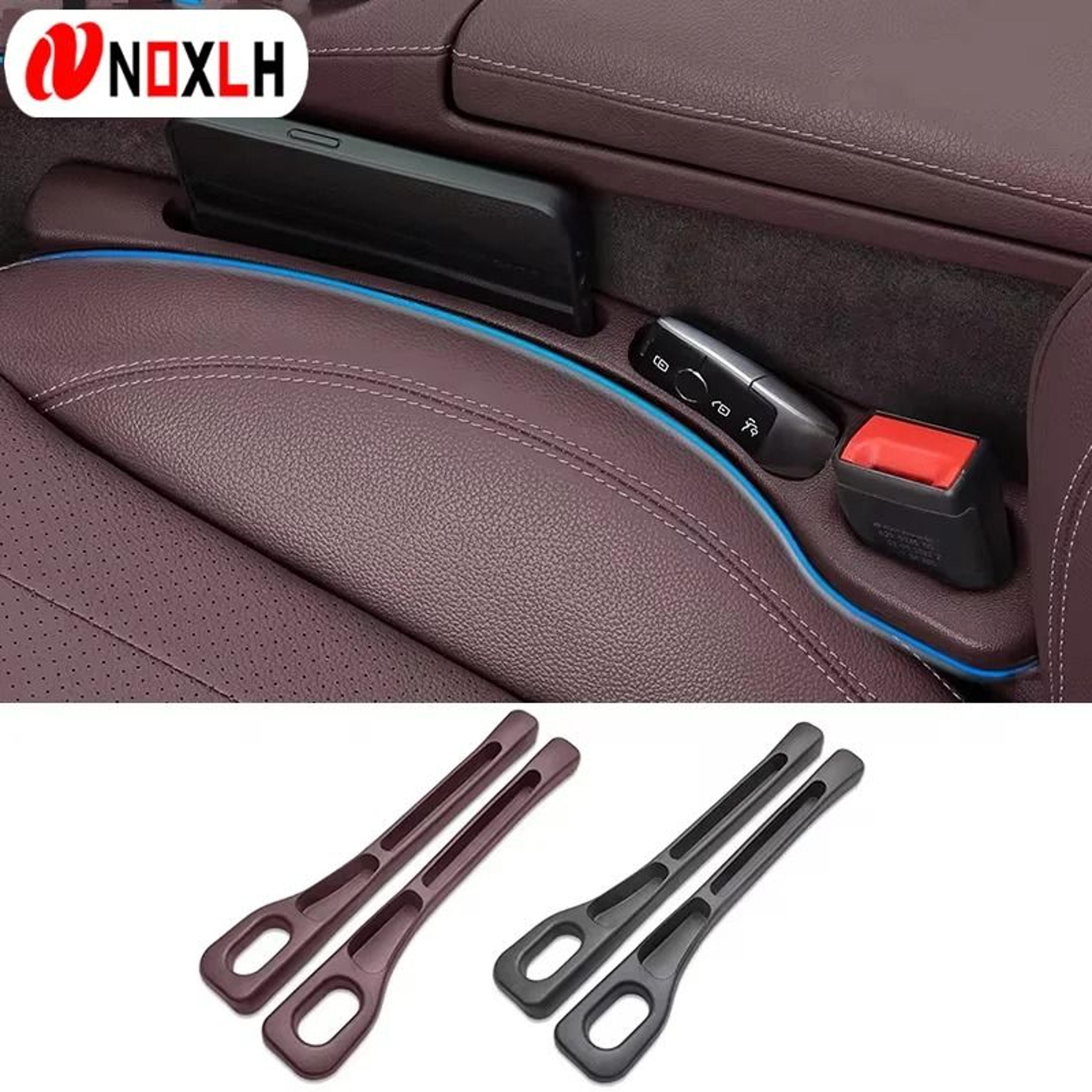 universal pu leather car seat gap organizer set