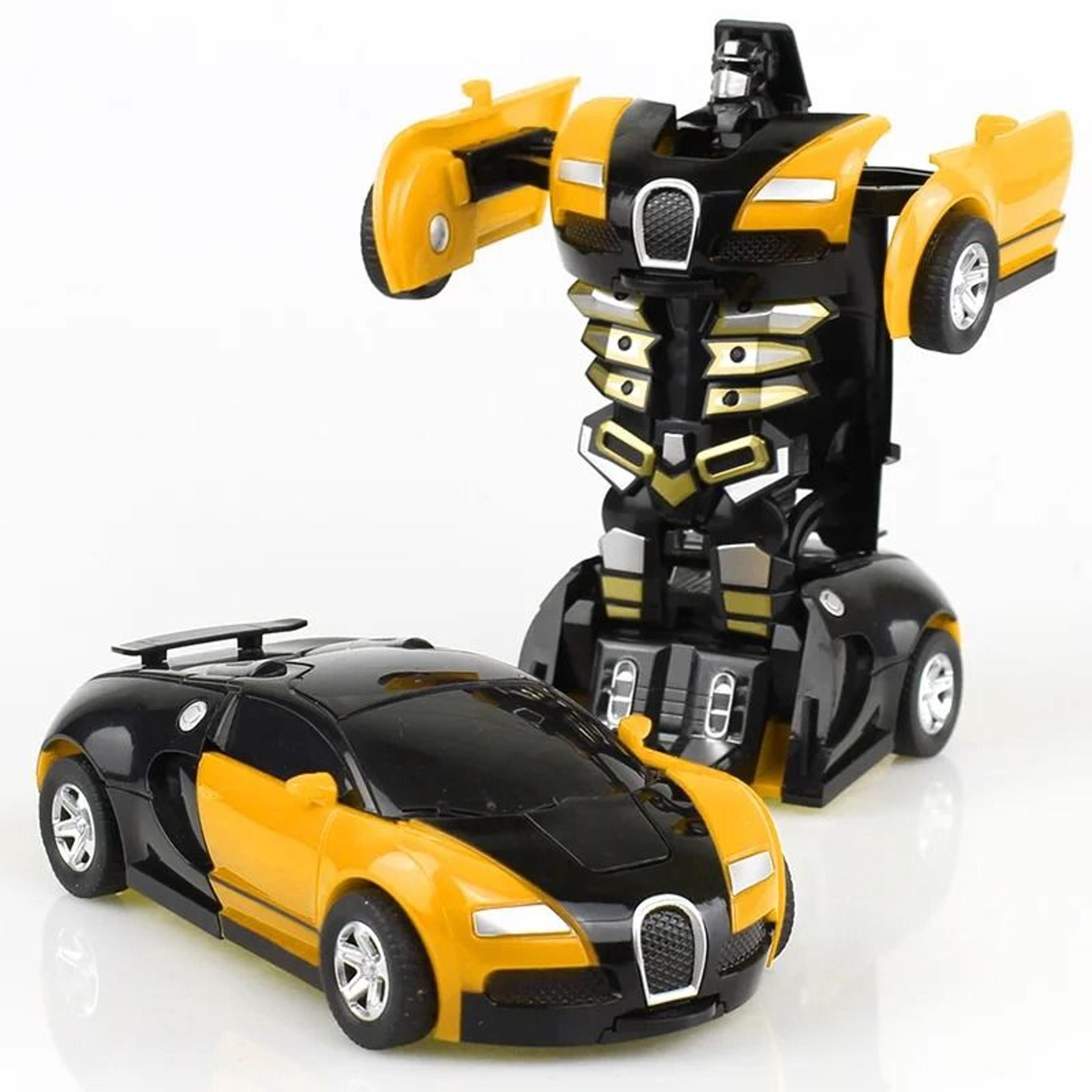 2-in-1 mini deformation crash transformation robot