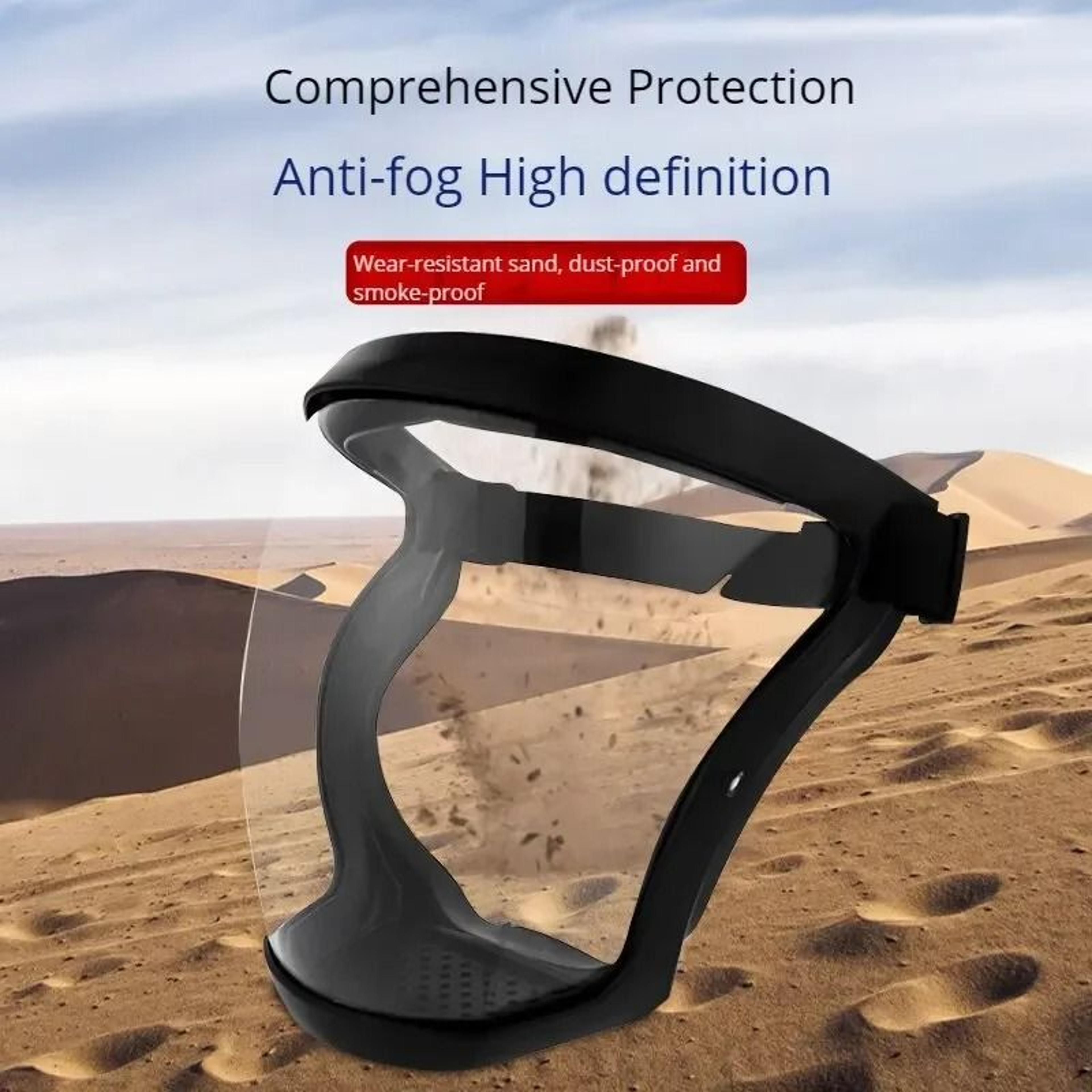 high-transparency protective face shield