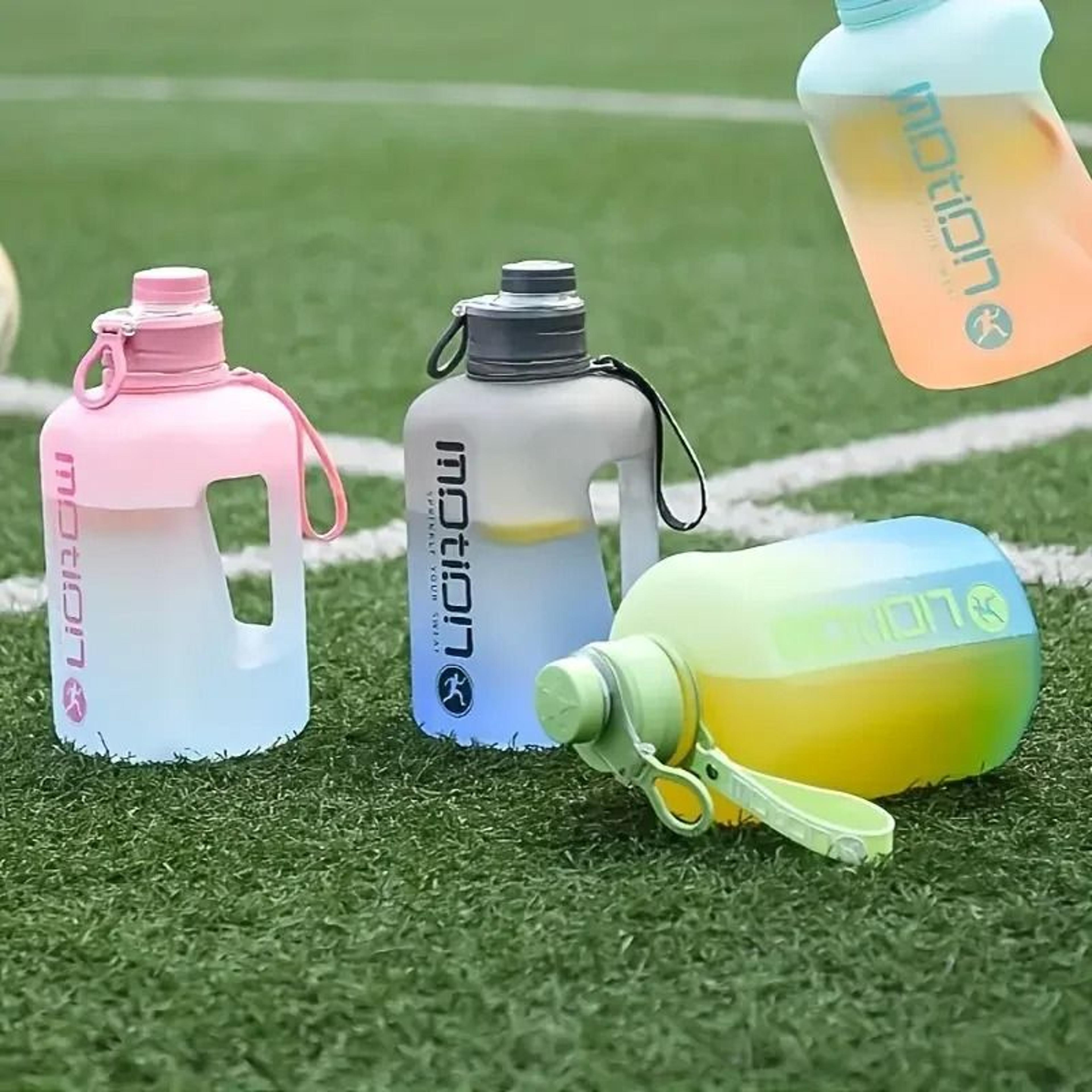 large capacity gradient sports water bottle