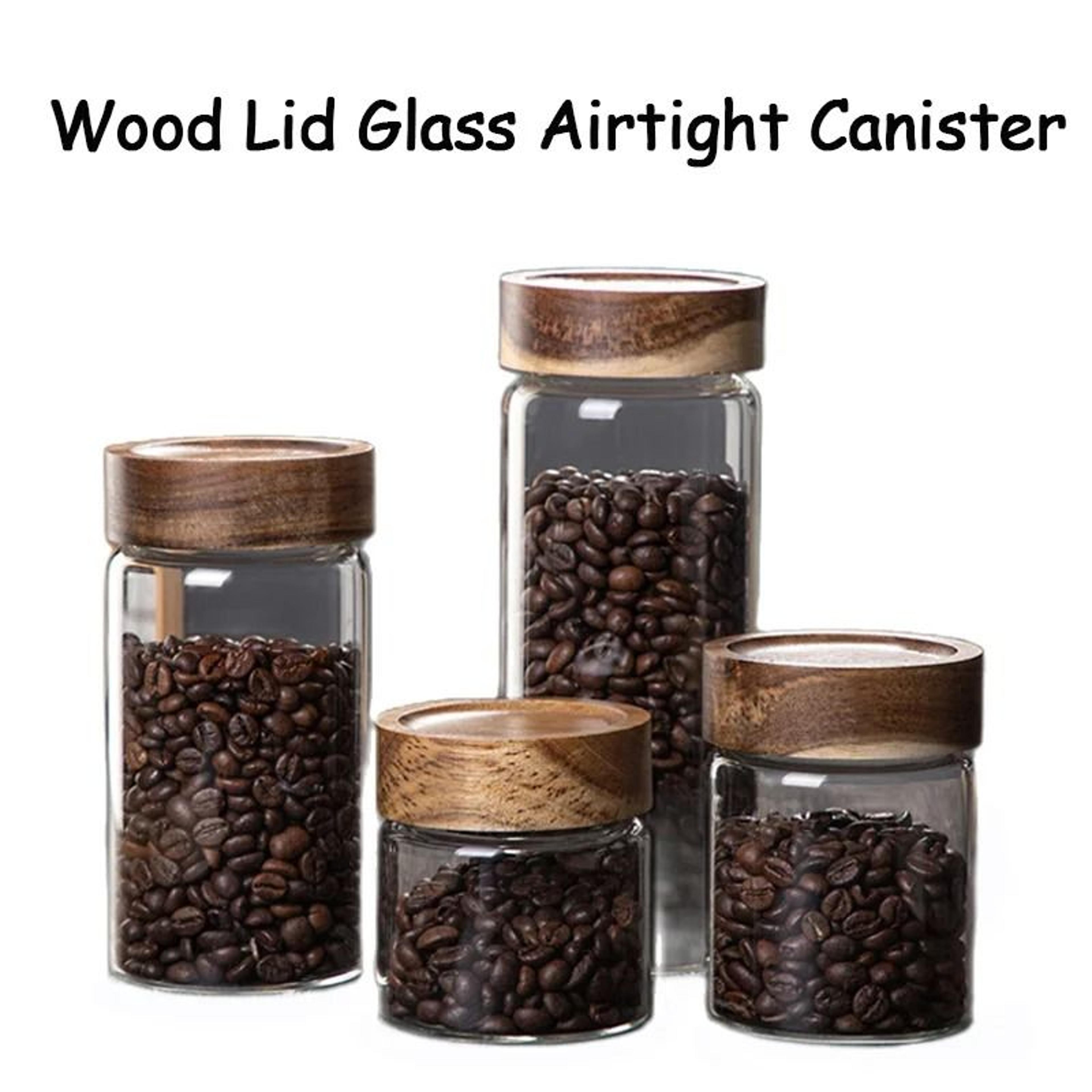 airtight glass food storage canister
