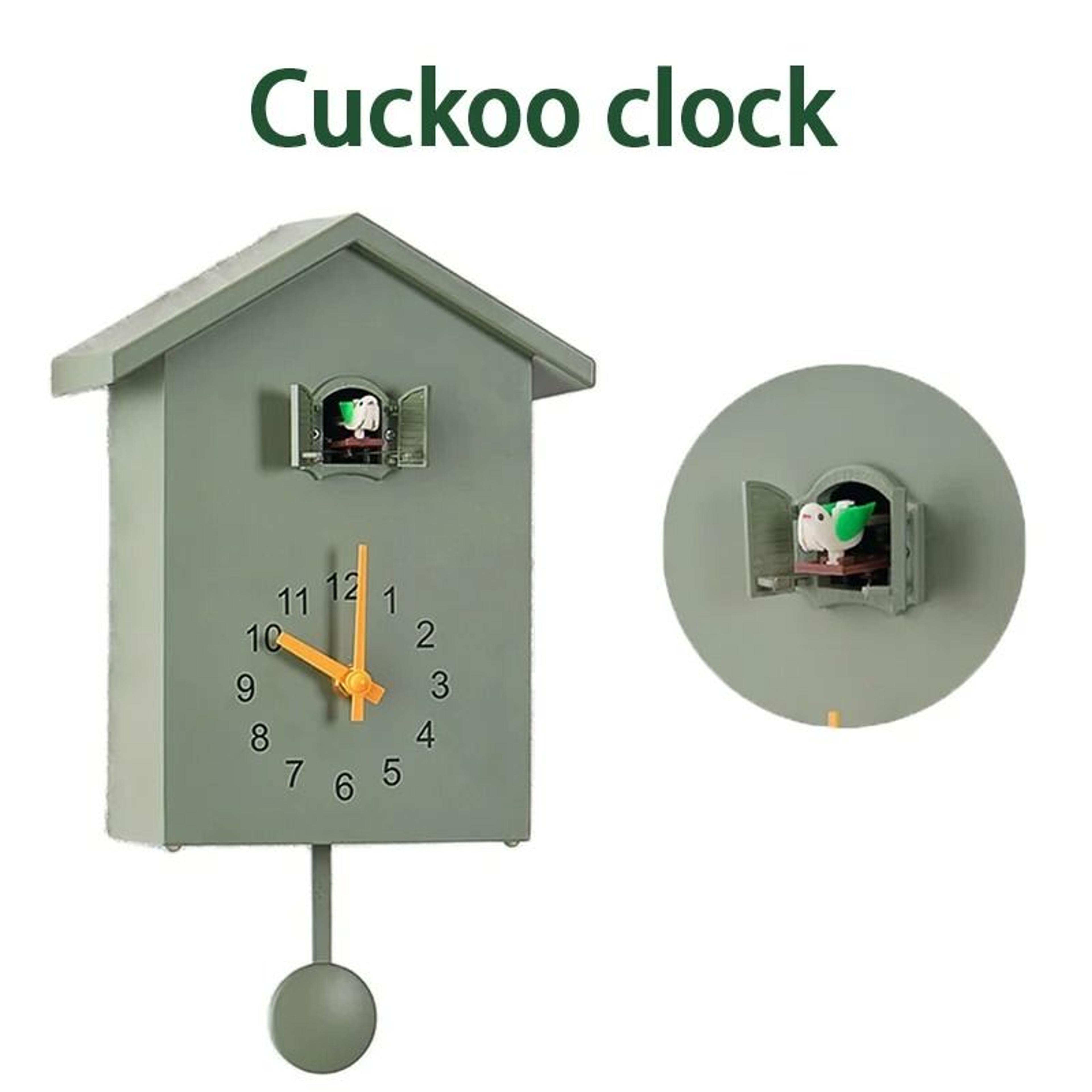 modern cuckoo quartz wall clock