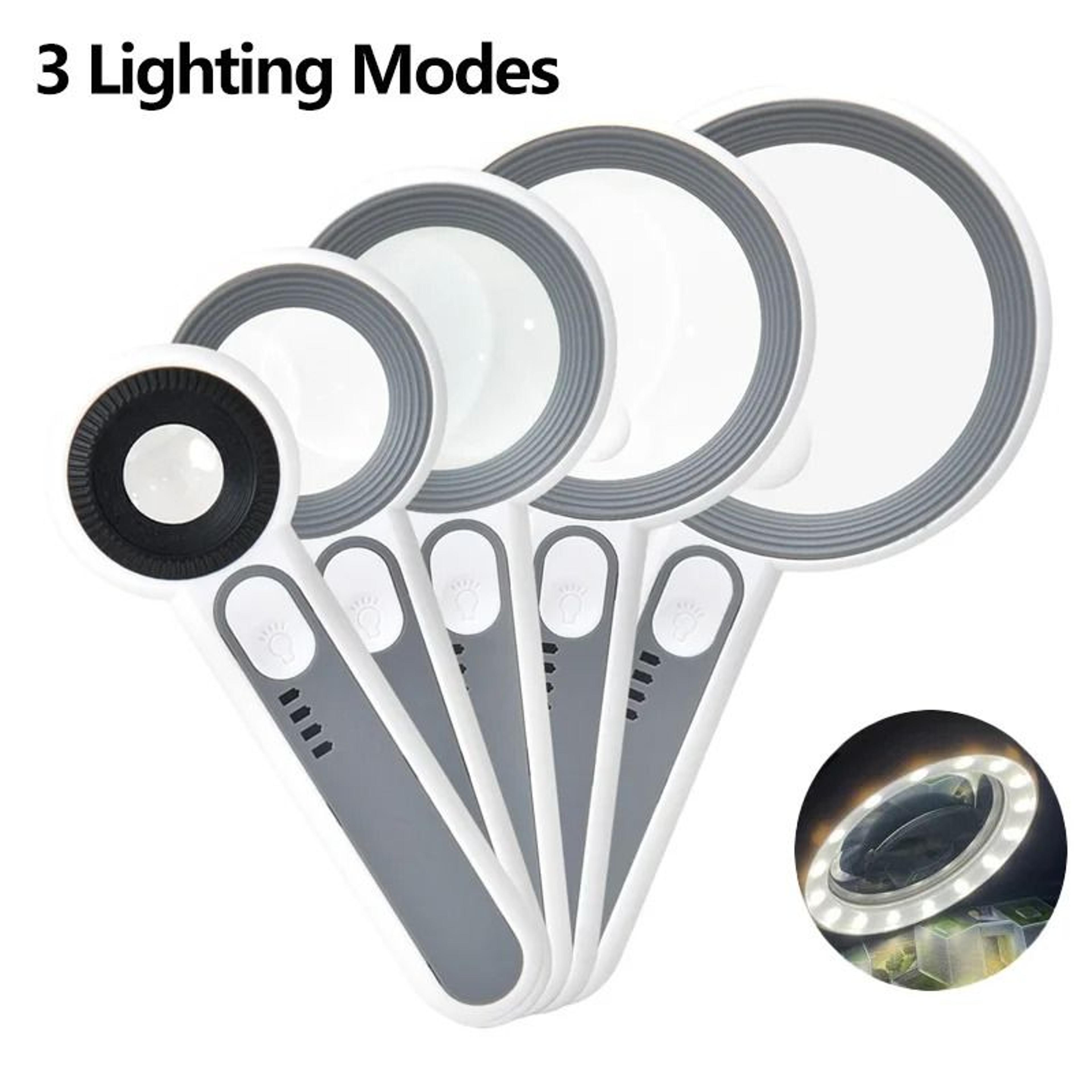 illuminated rechargeable handheld magnifier