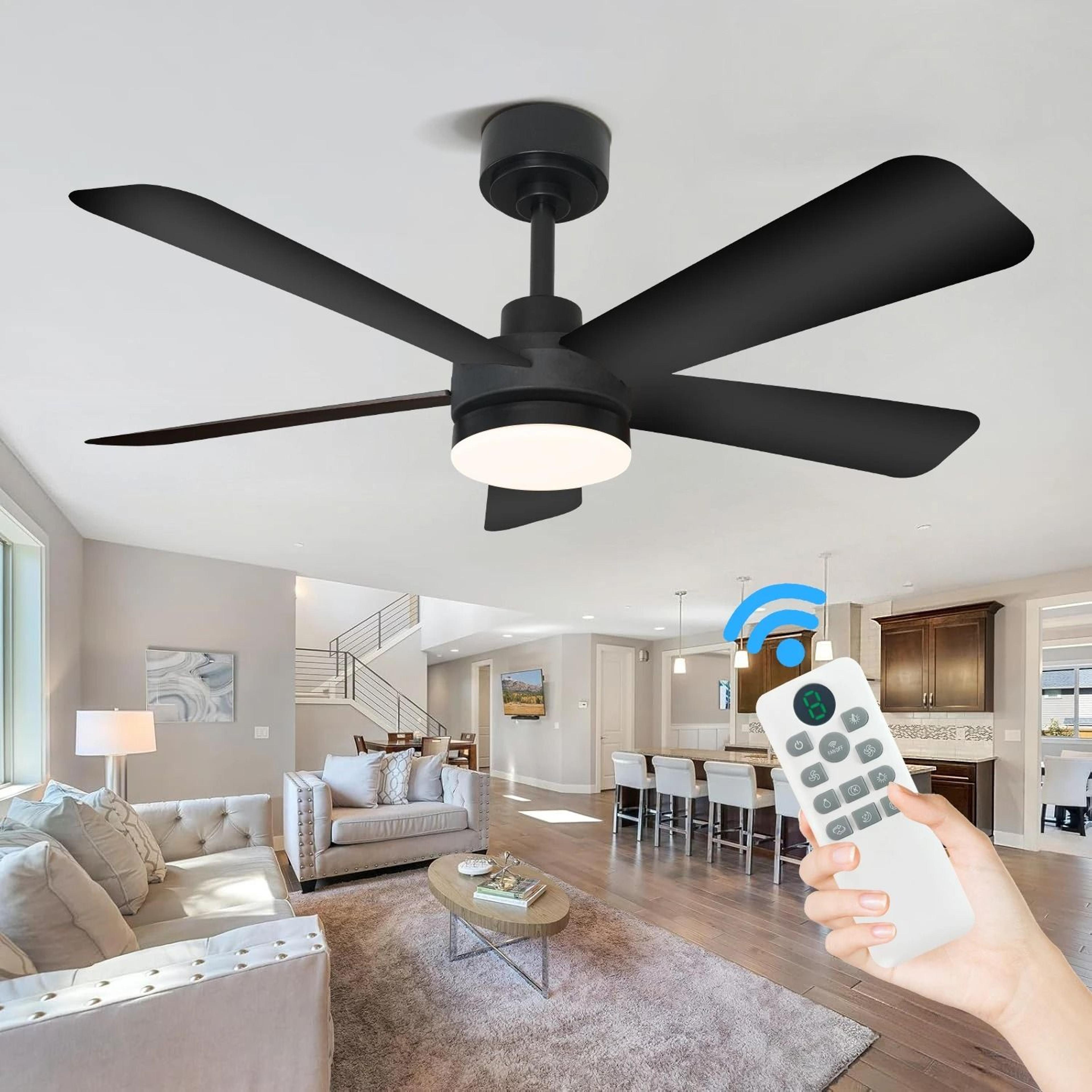 modern black ceiling fan chandelier