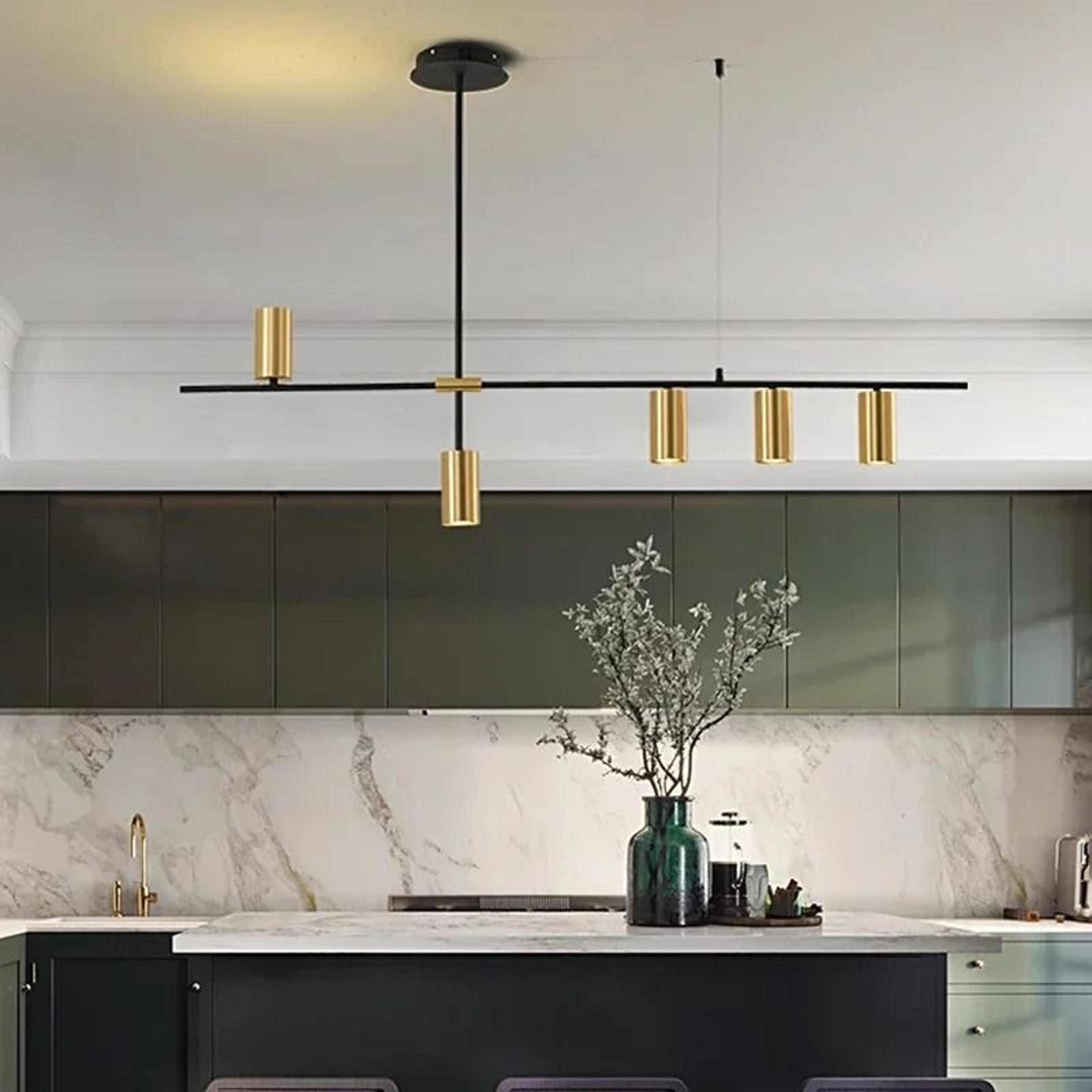 modern linear pendant light fixture