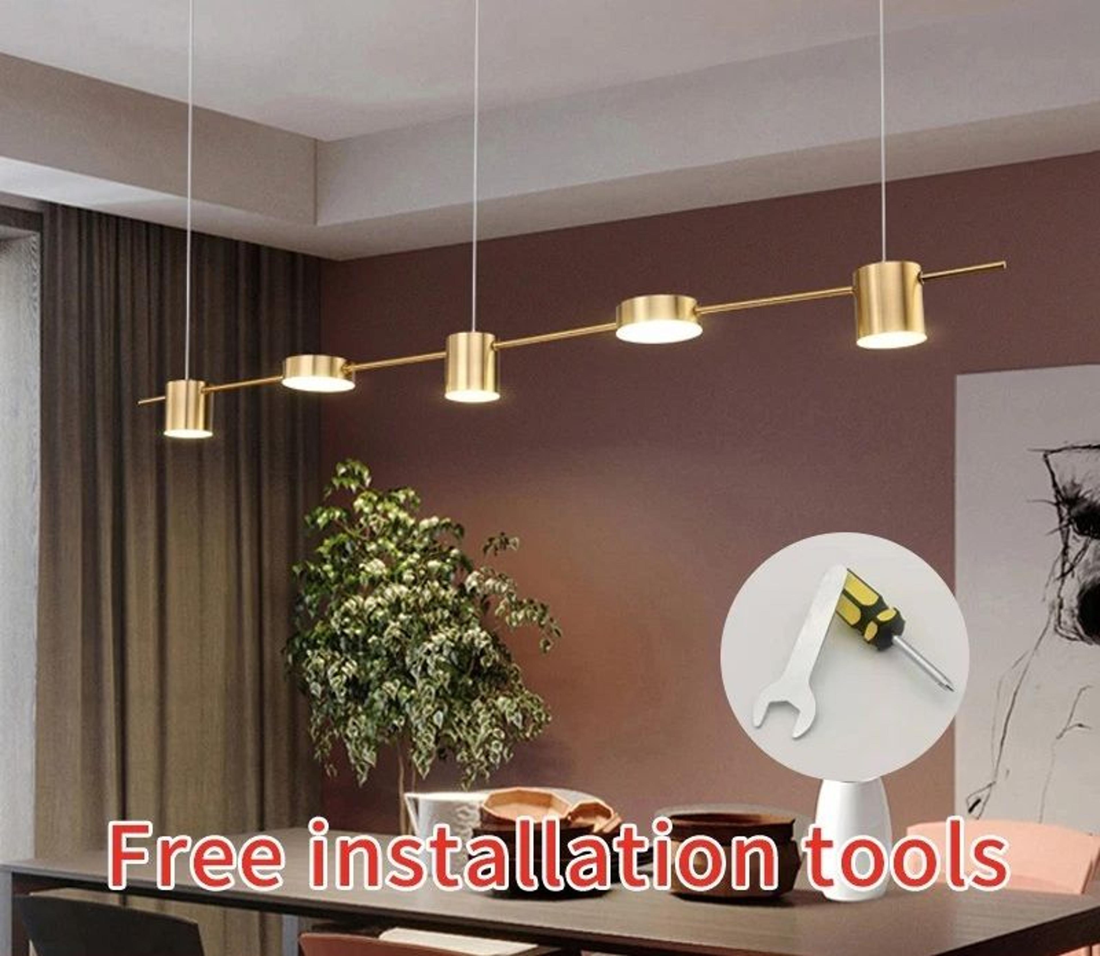 luxury golden modern hanging chandelier