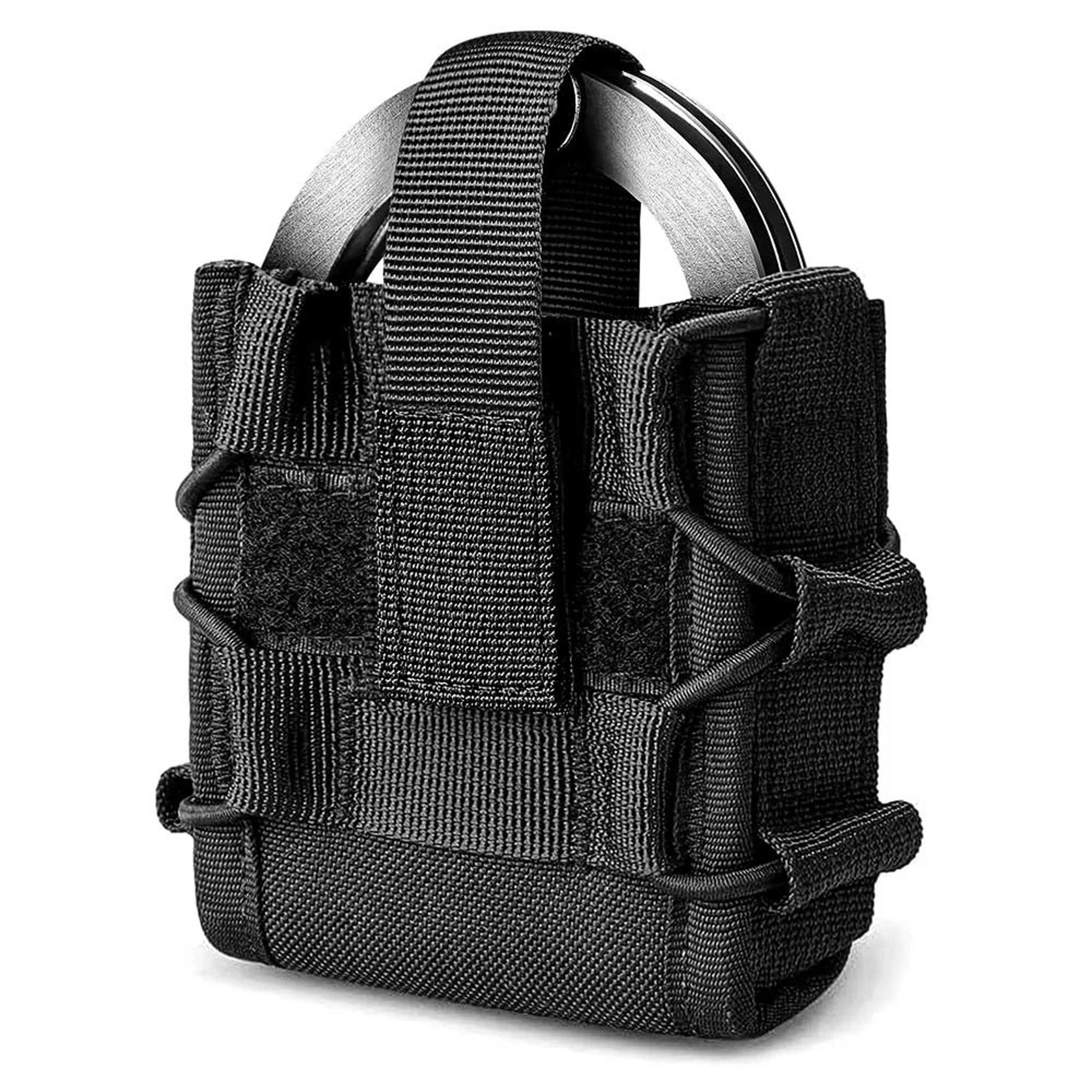 tactical universal open-top handcuff holster