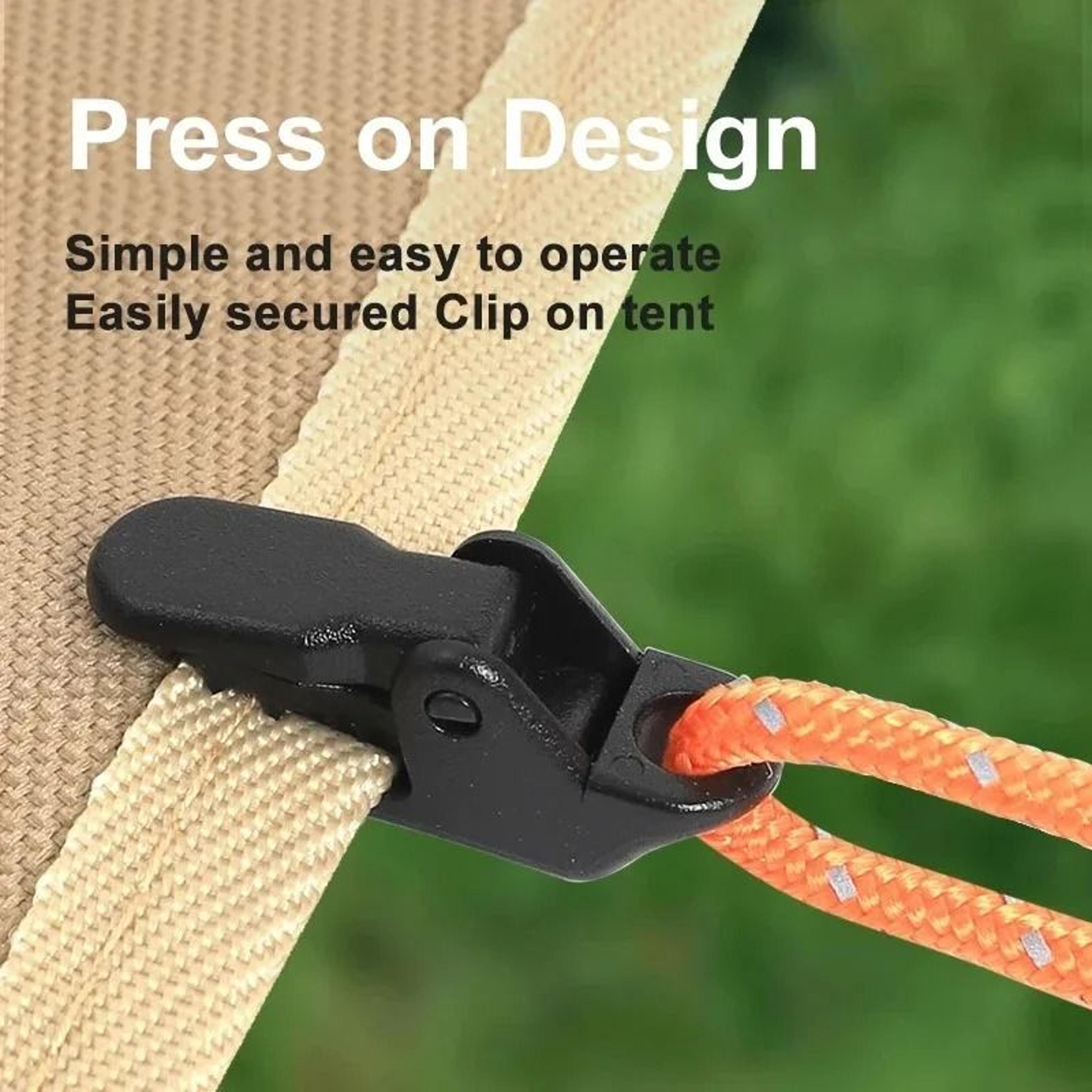 heavy-duty camping tent clip set (10 pcs)