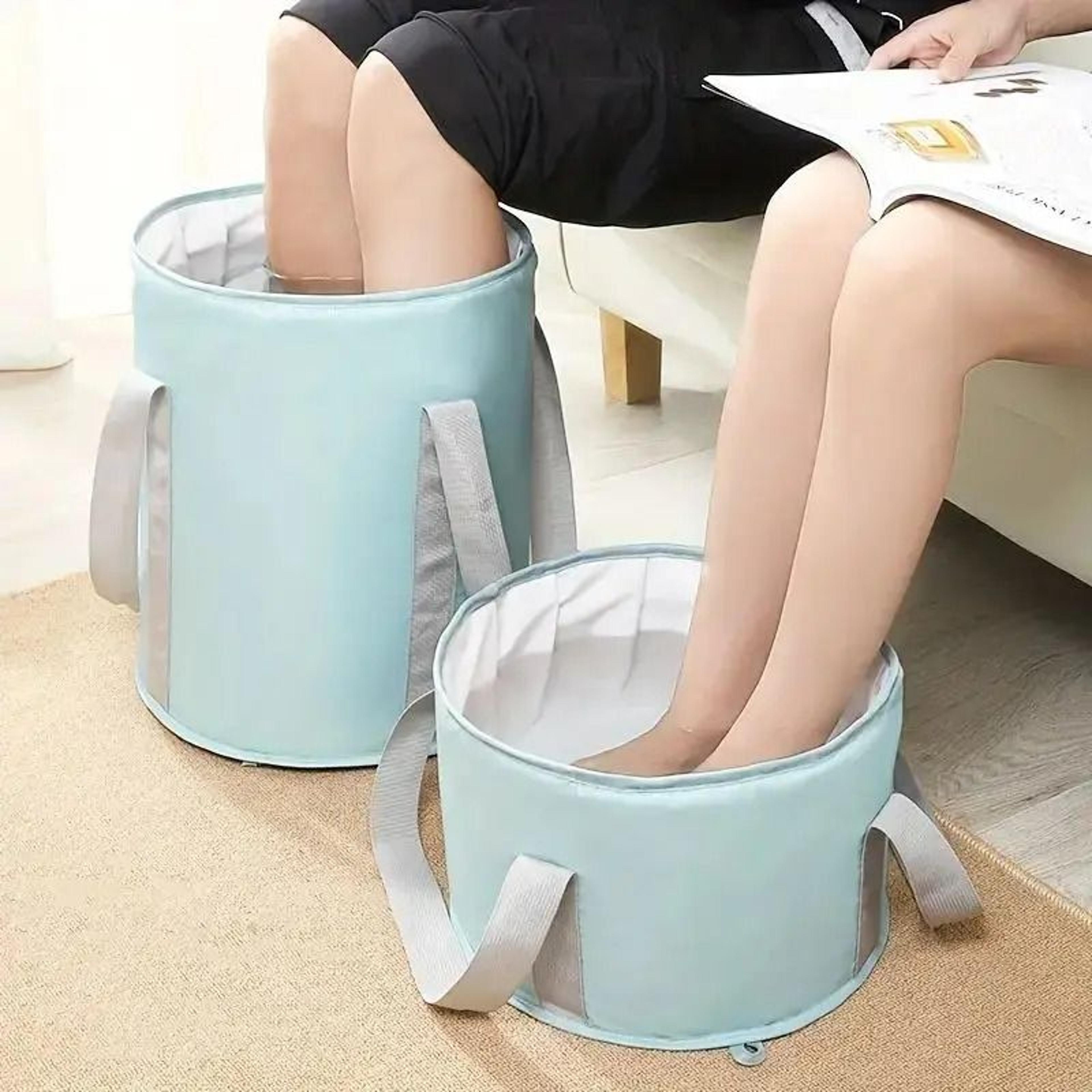 portable collapsible foot bath basin