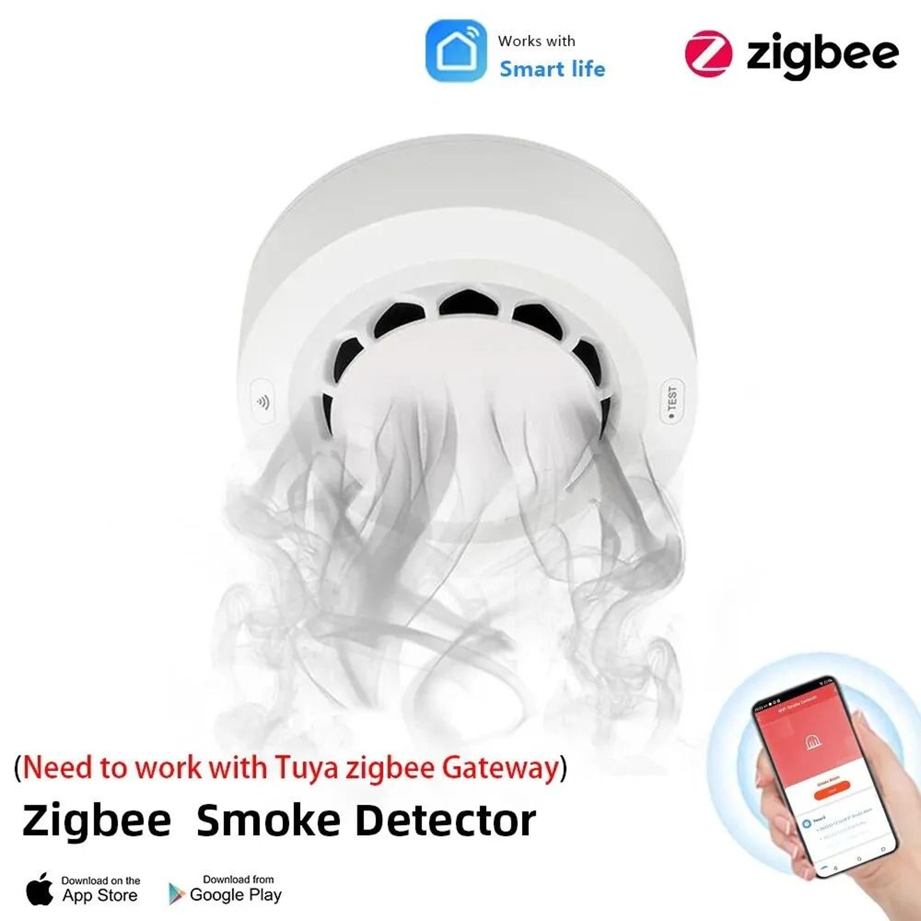 zigbee smart smoke detector