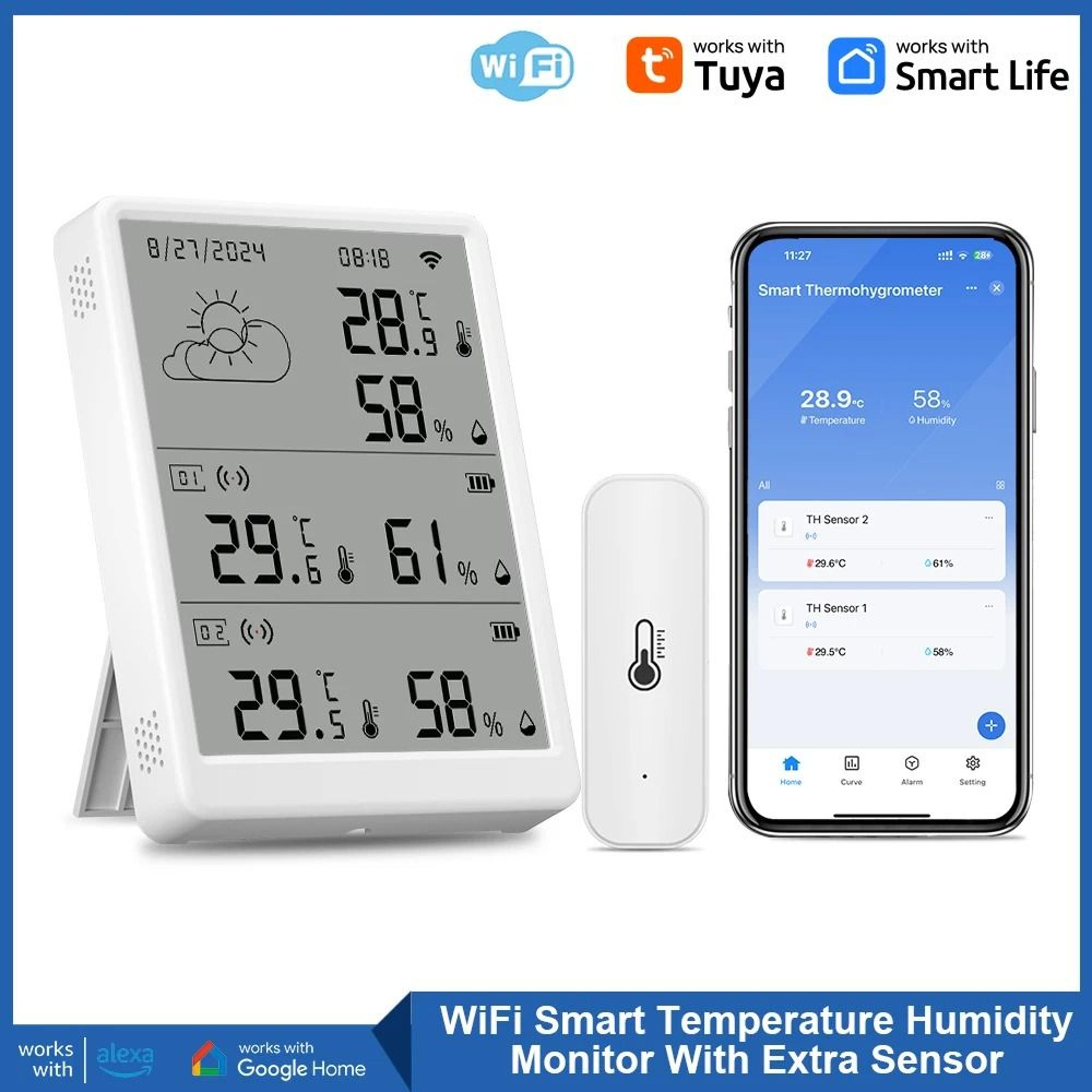 tuya wifi smart weather station kit