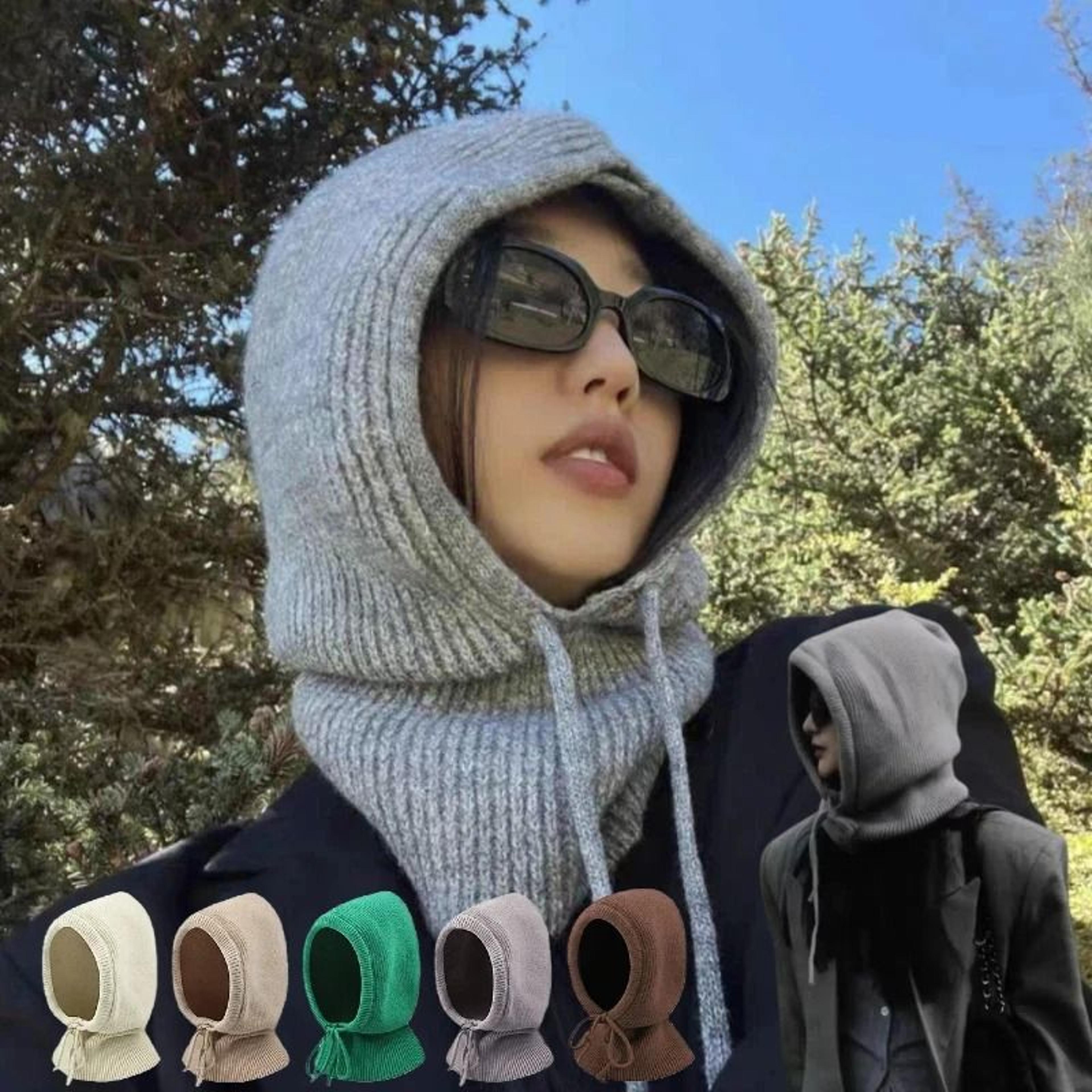 knitted hooded balaclava