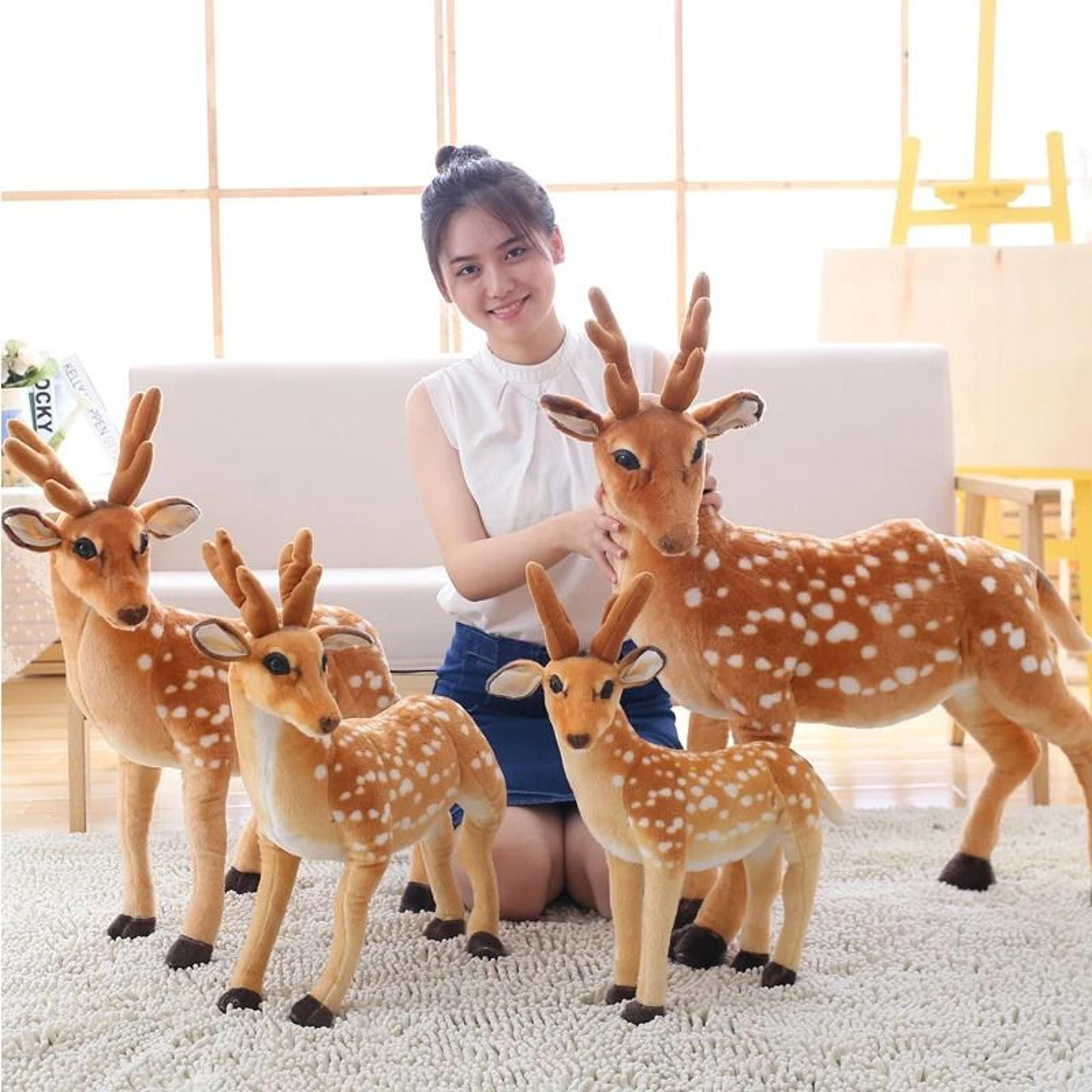 simulation sika deer plush toy