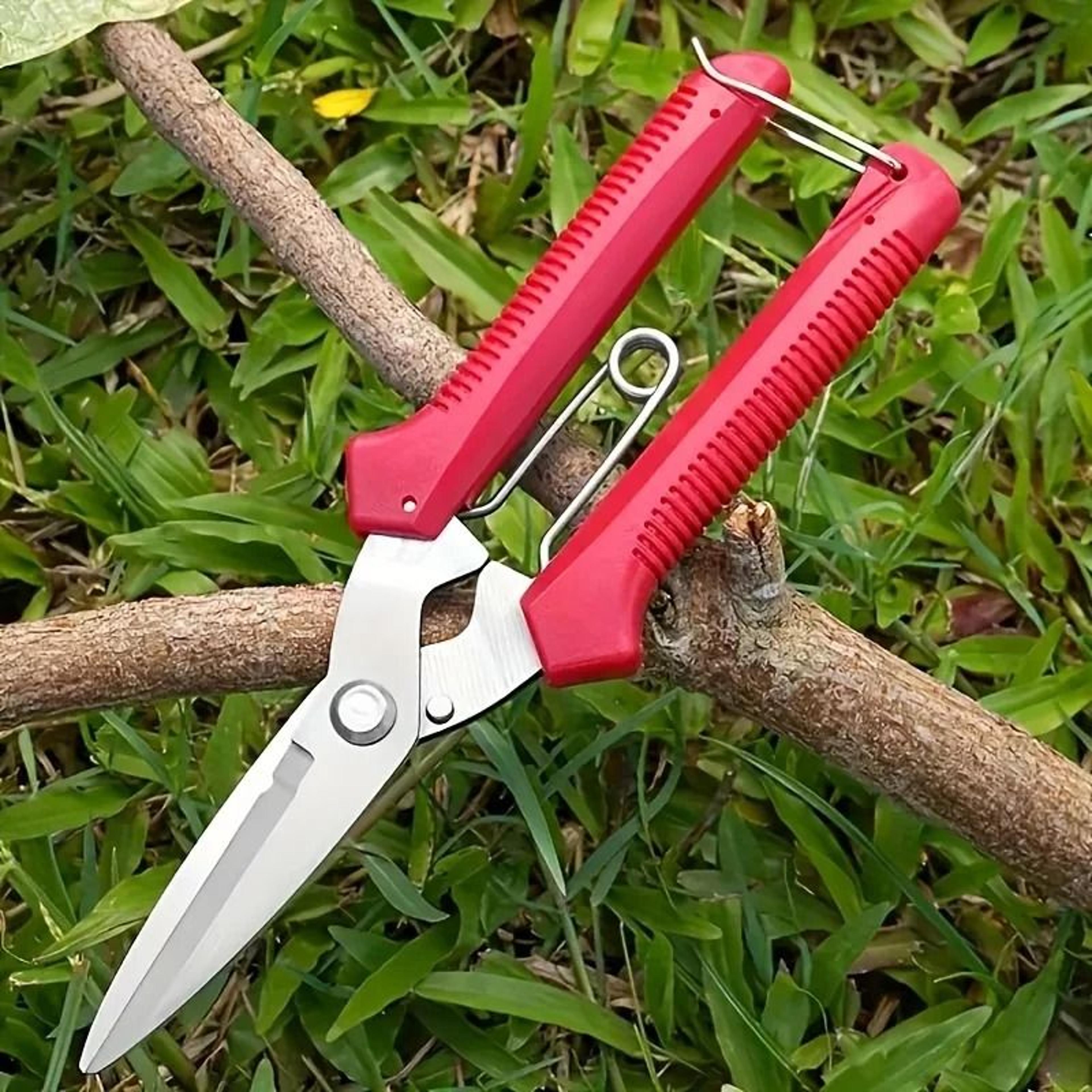 stainless steel multi-purpose scissors – ergonomic garden & industrial shears