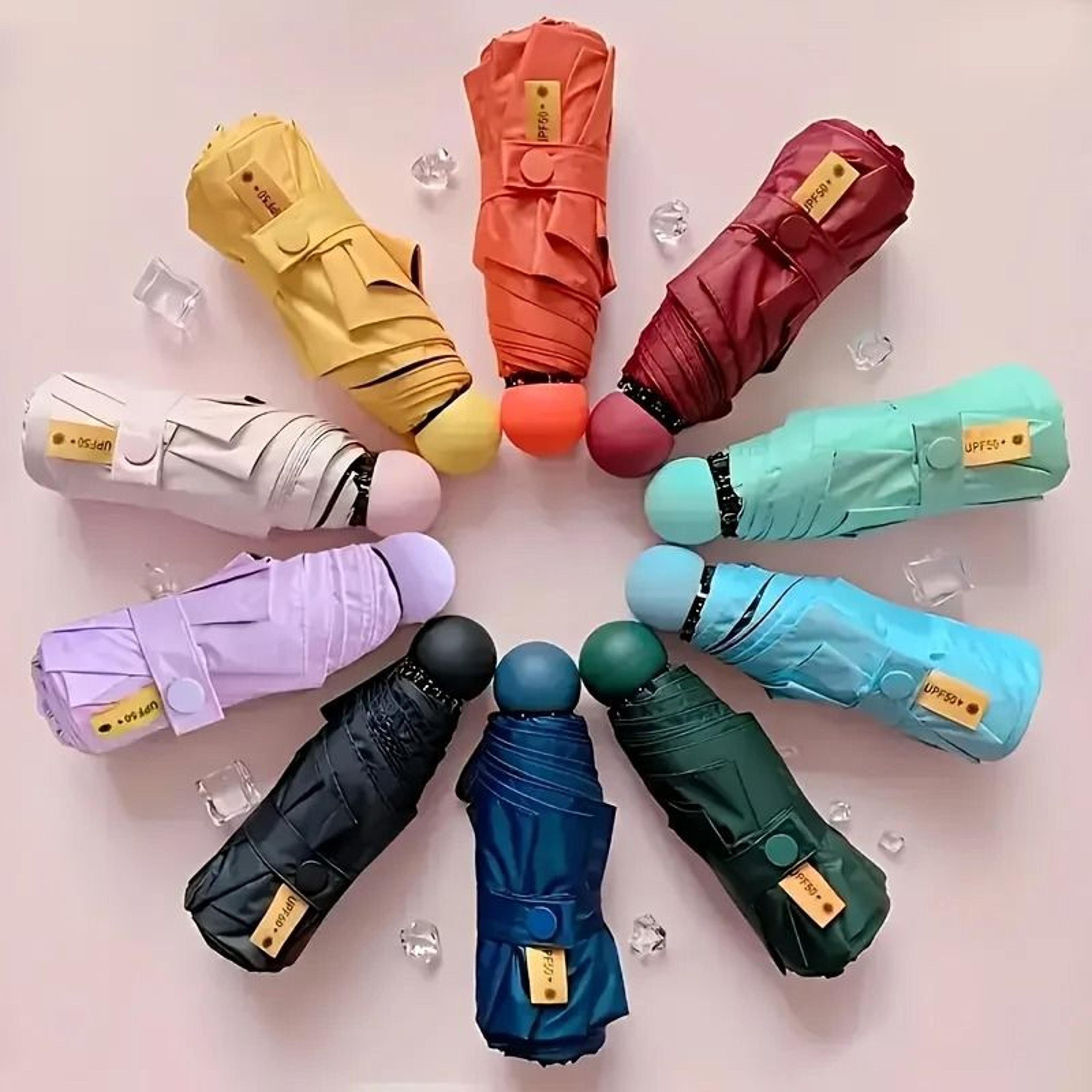 compact capsule umbrella – ultimate uv protection & portable travel essential