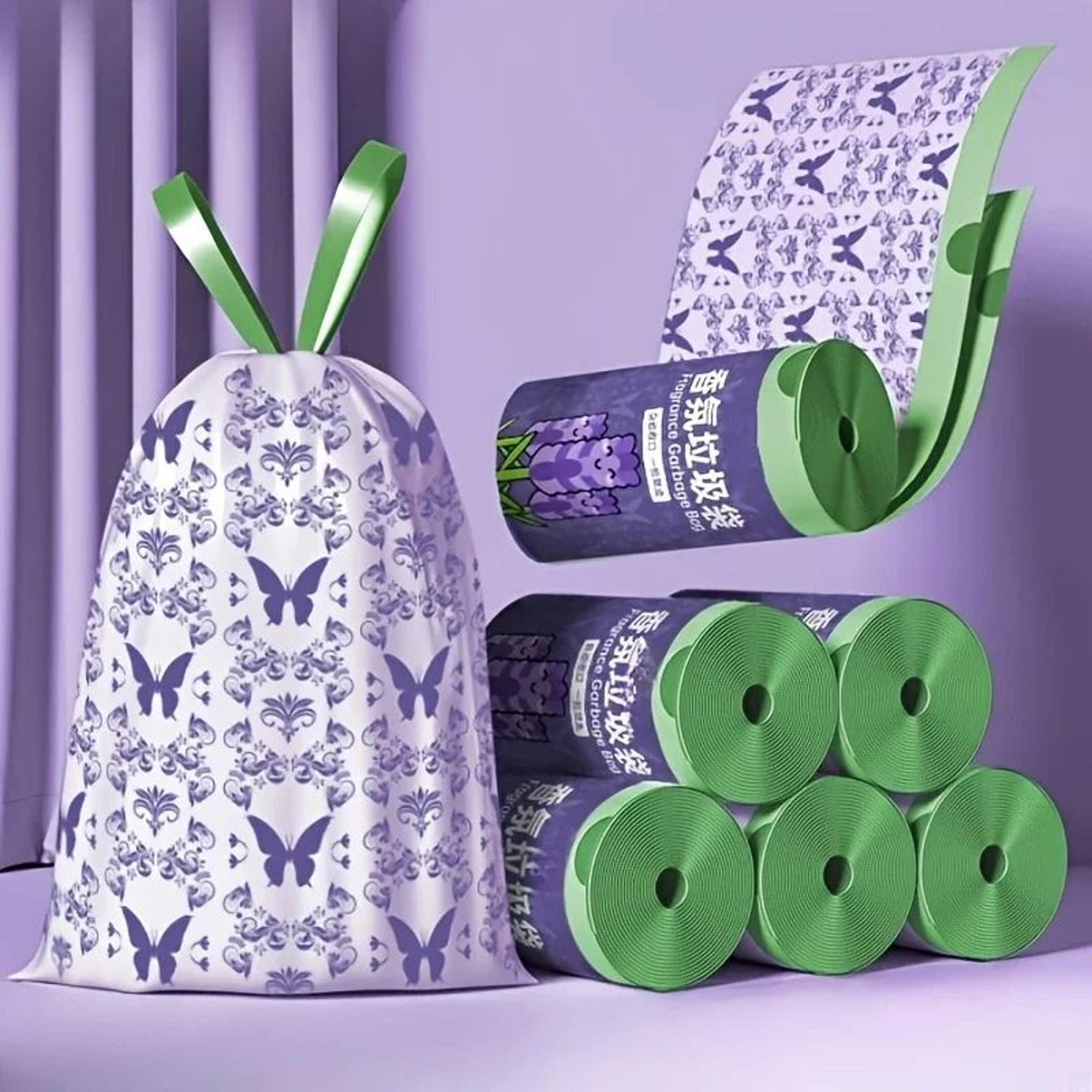 50-pieces thickened drawstring kitchen liners with pest repellent