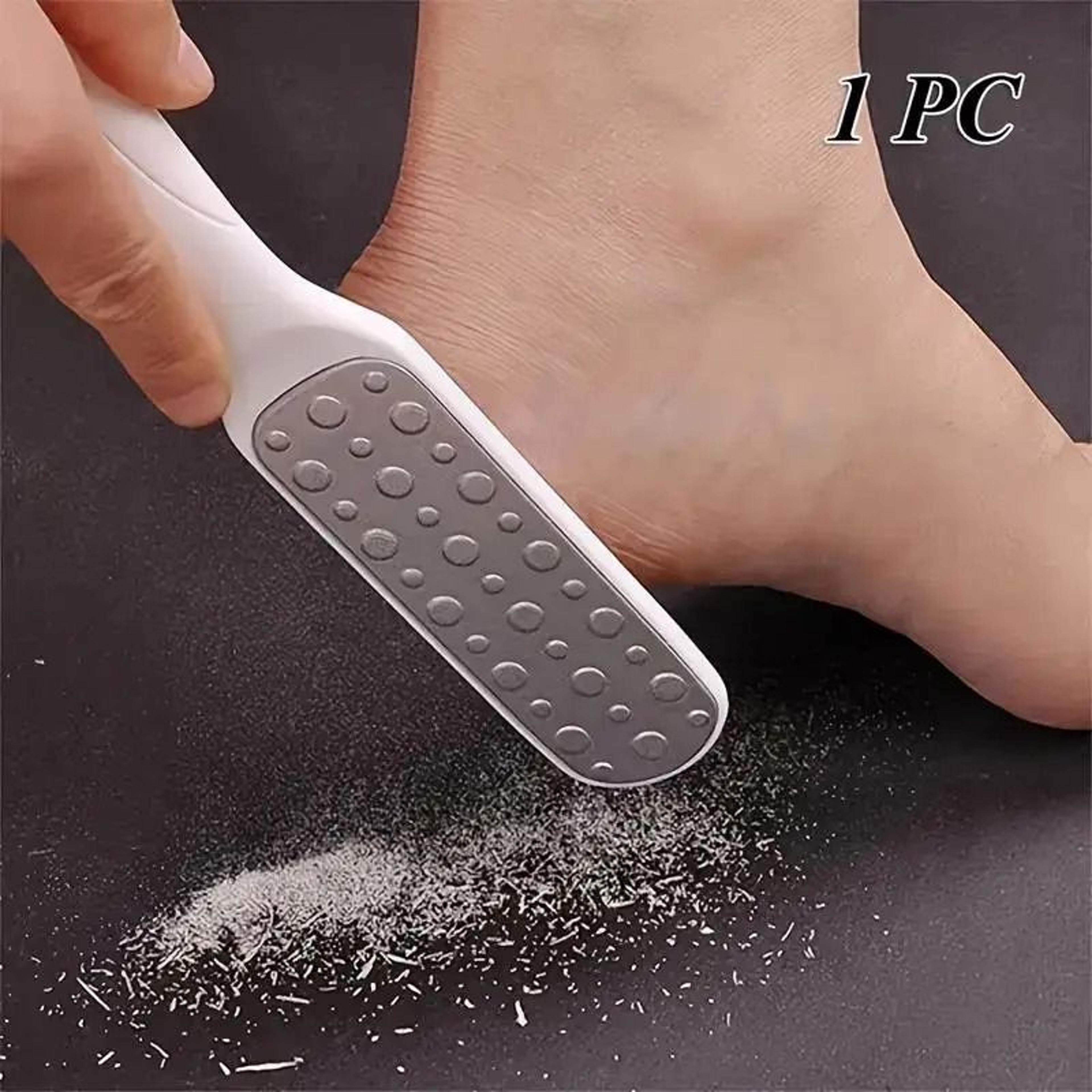 steel dual-sided foot file - callus & dead skin remover pedicure tool