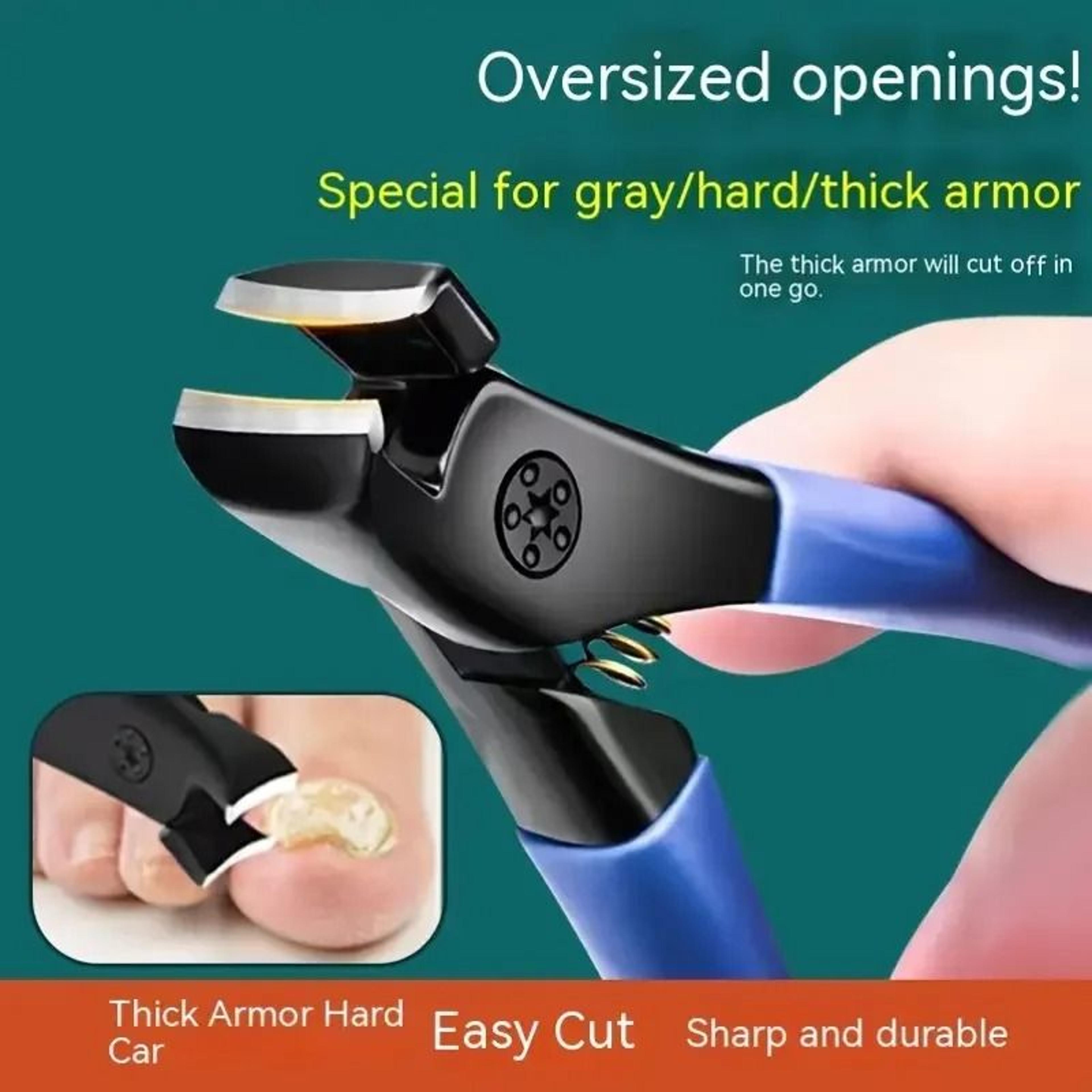 toenail scissors set - extra large opening for thick & hard nails