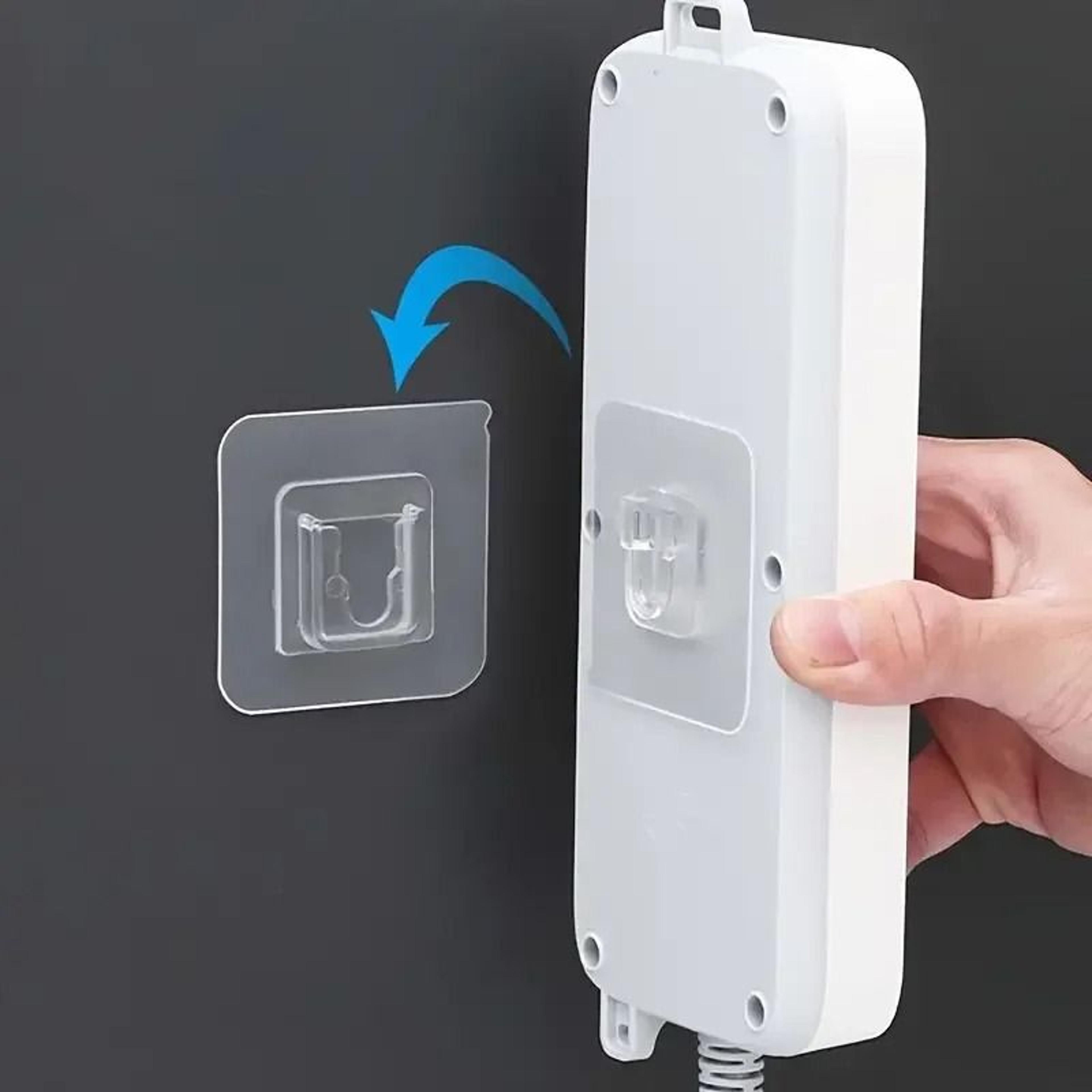 10 pairs strong adhesive hooks – no-drill interlocking wall mounts for home organization